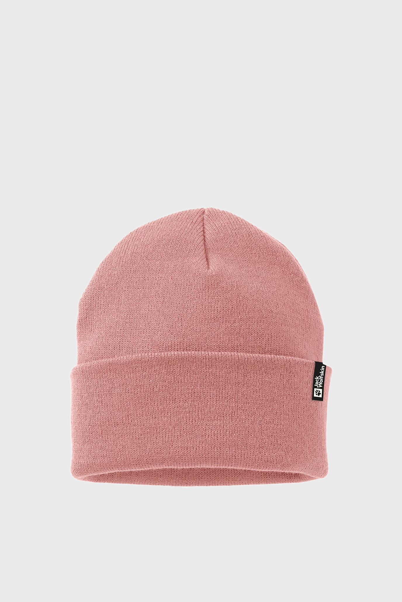 Женская розовая шапка RIB BEANIE 1