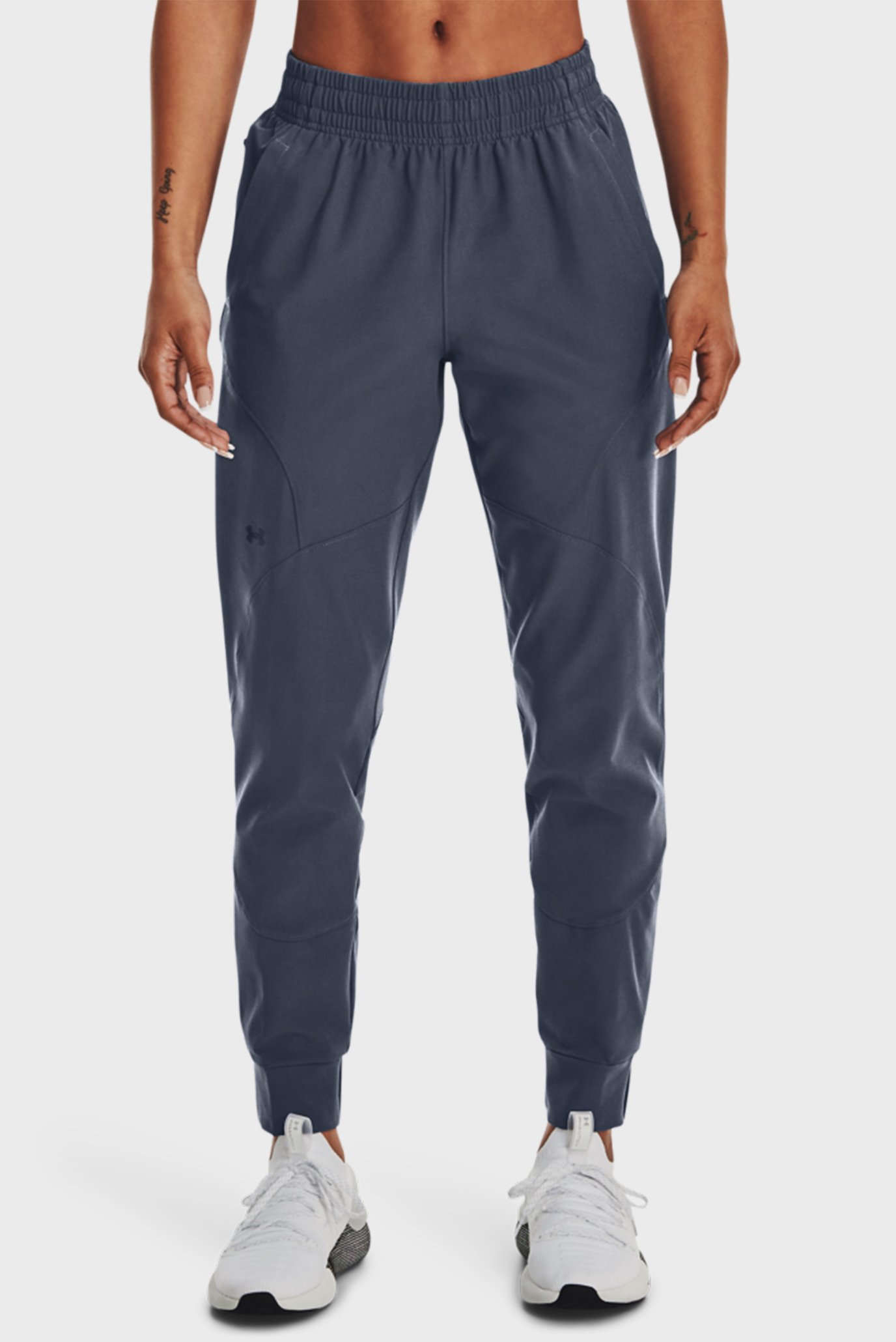 Женские серые спортивные брюки UA Unstoppable Jogger 1