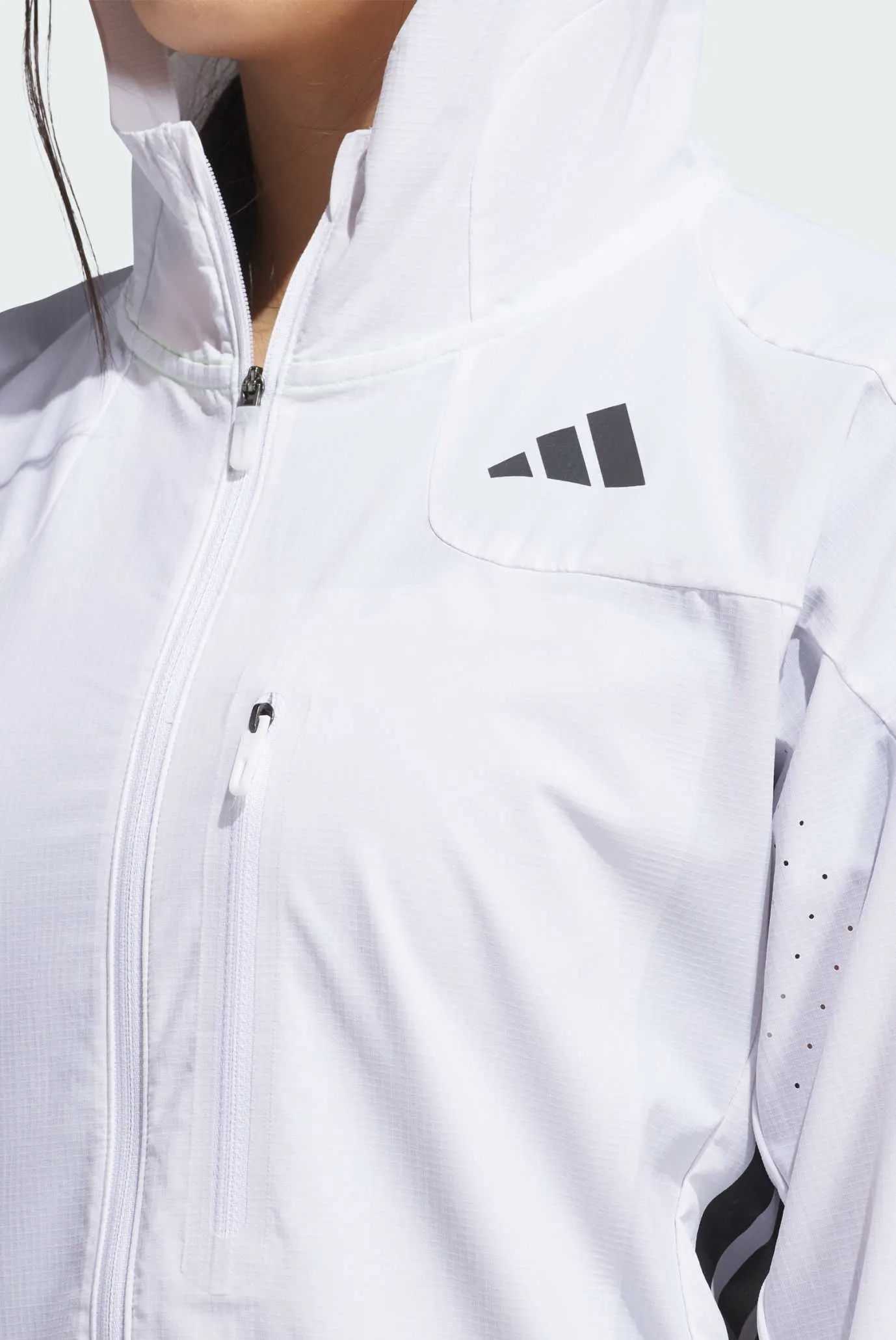 Жіноча біла вітровка Adizero 4