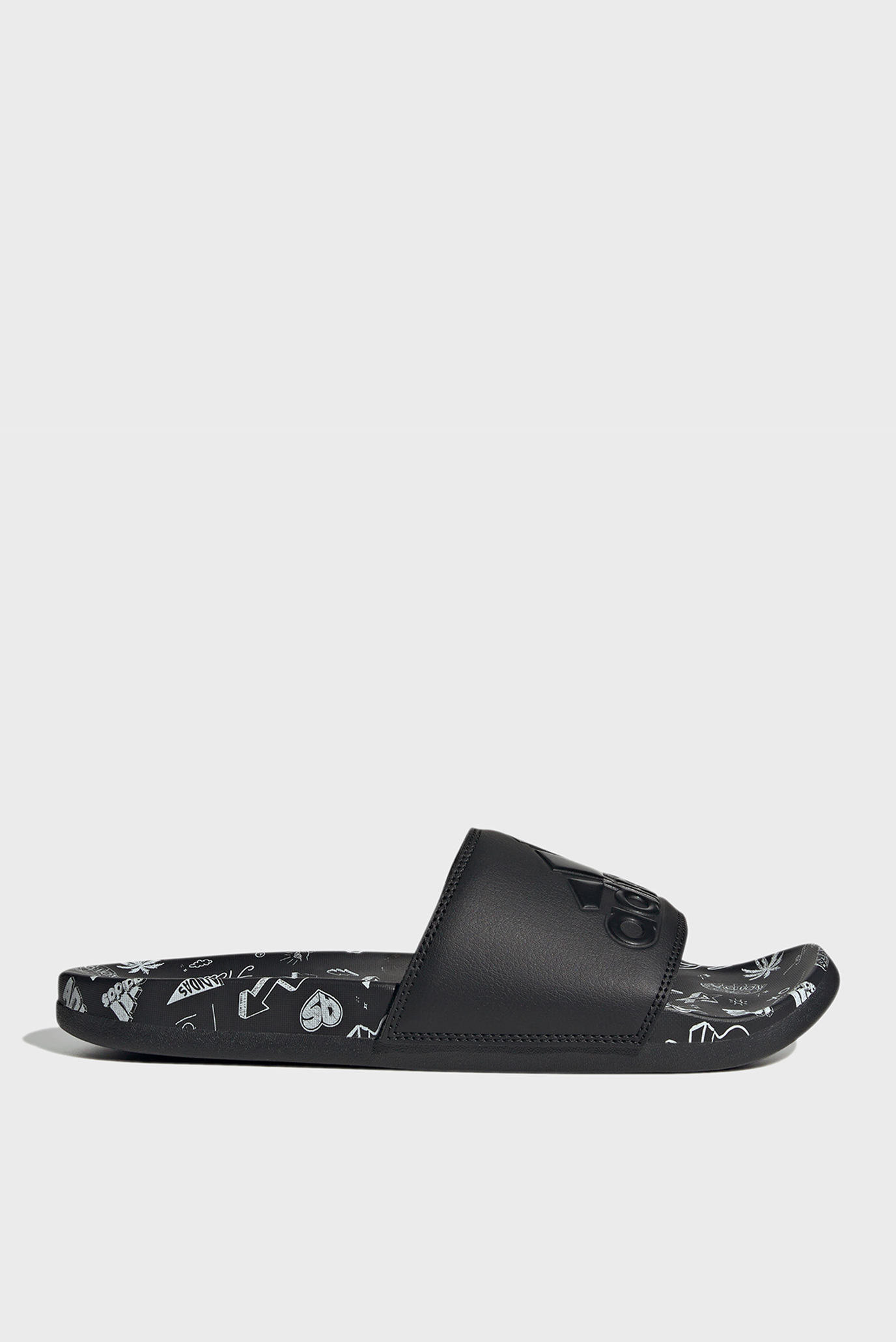 Чорні слайдери Adilette Comfort 1