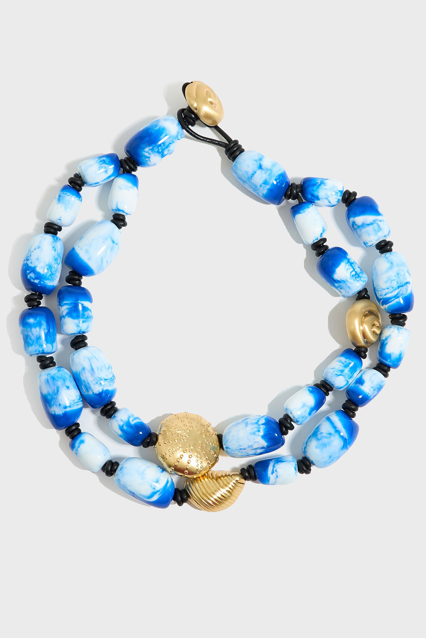 Женское синее ожерелье 1