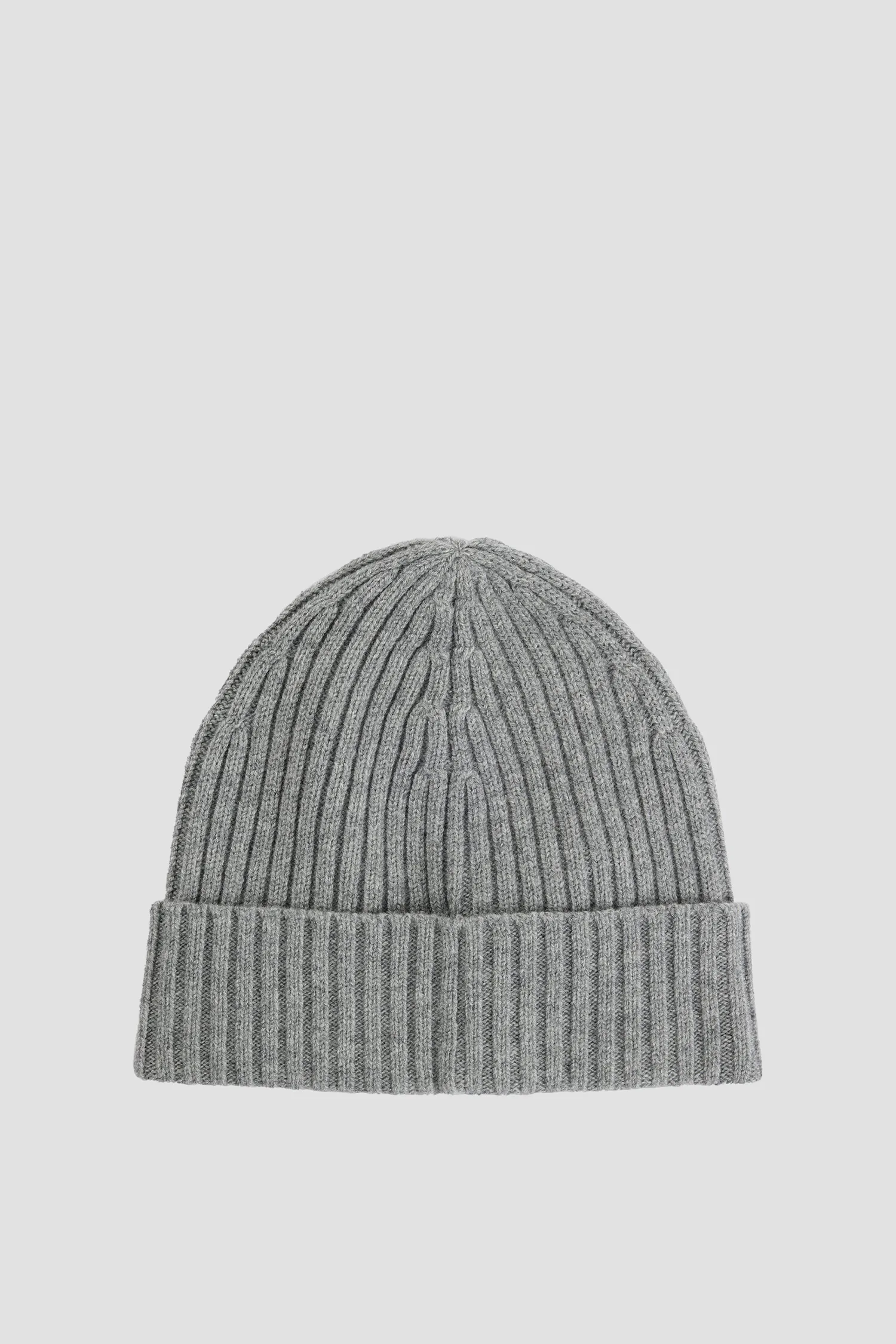 Чоловіча сіра вовняна шапка 2