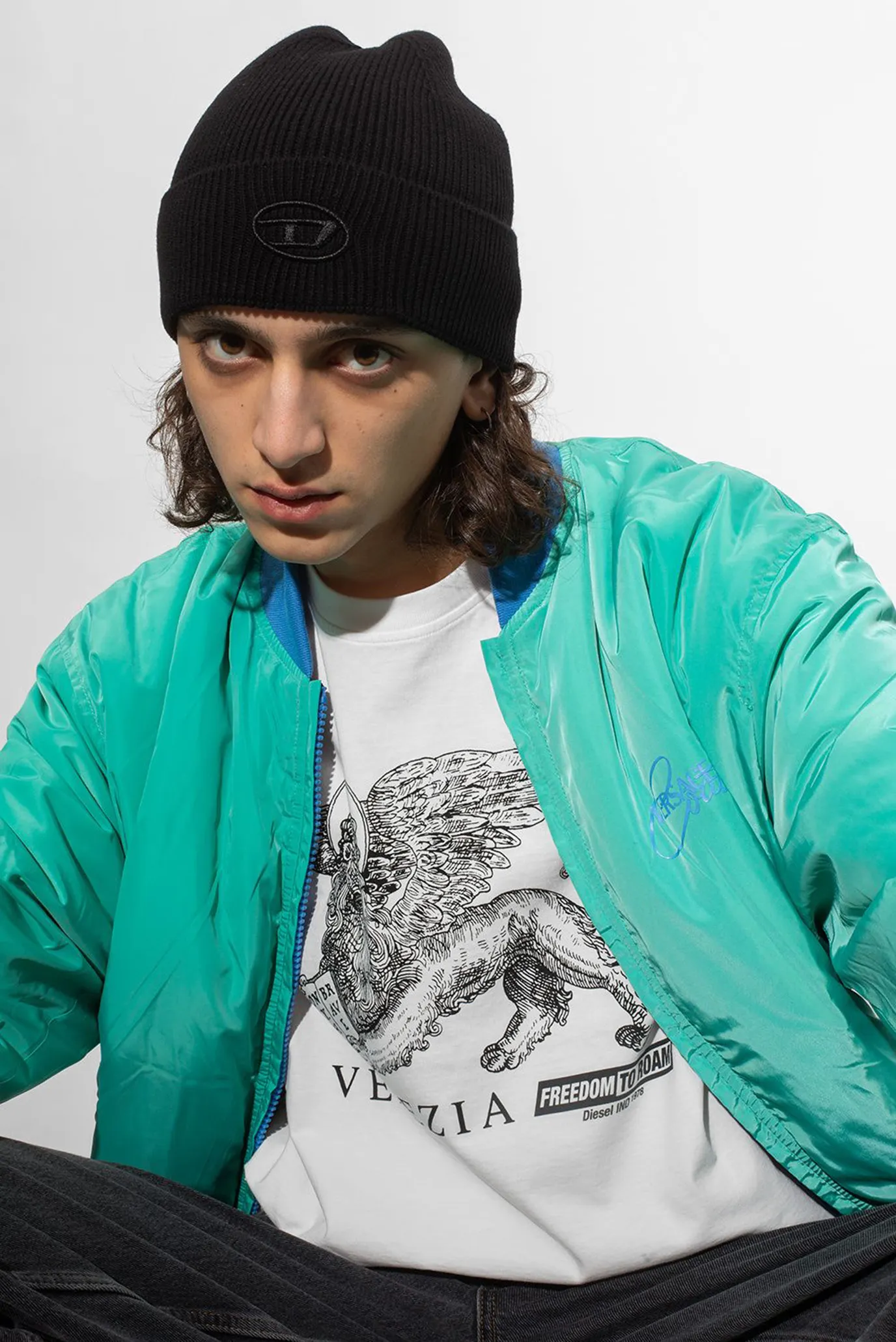 Чорна вовняна шапка K-CODER-FULLY 5