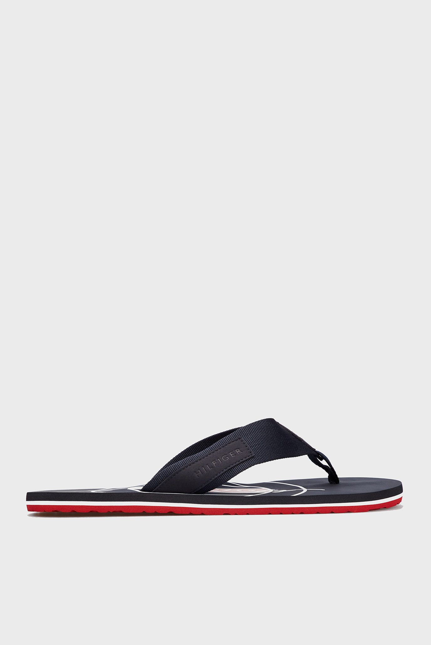 Мужские темно-синие вьетнамки EMBOSSED HILFIGER BEACH SANDAL 1