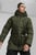 Мужской зеленый пуховик Men’s Protective Hooded Down Coat