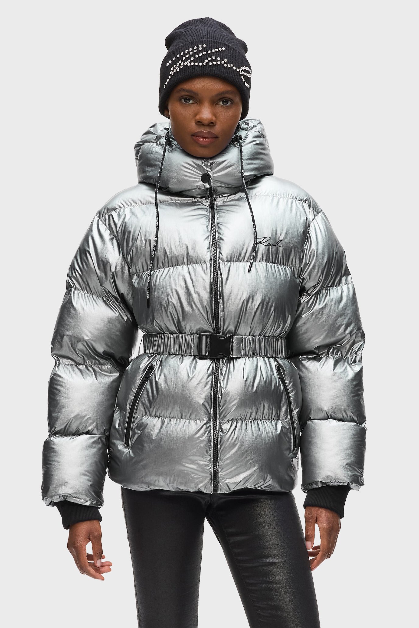 Женская серебристая куртка metallic Серебряный L Karl Lagerfeld A4W15066 Женская серебристая куртка metallic Серебряный L Karl Lagerfeld A4W15066