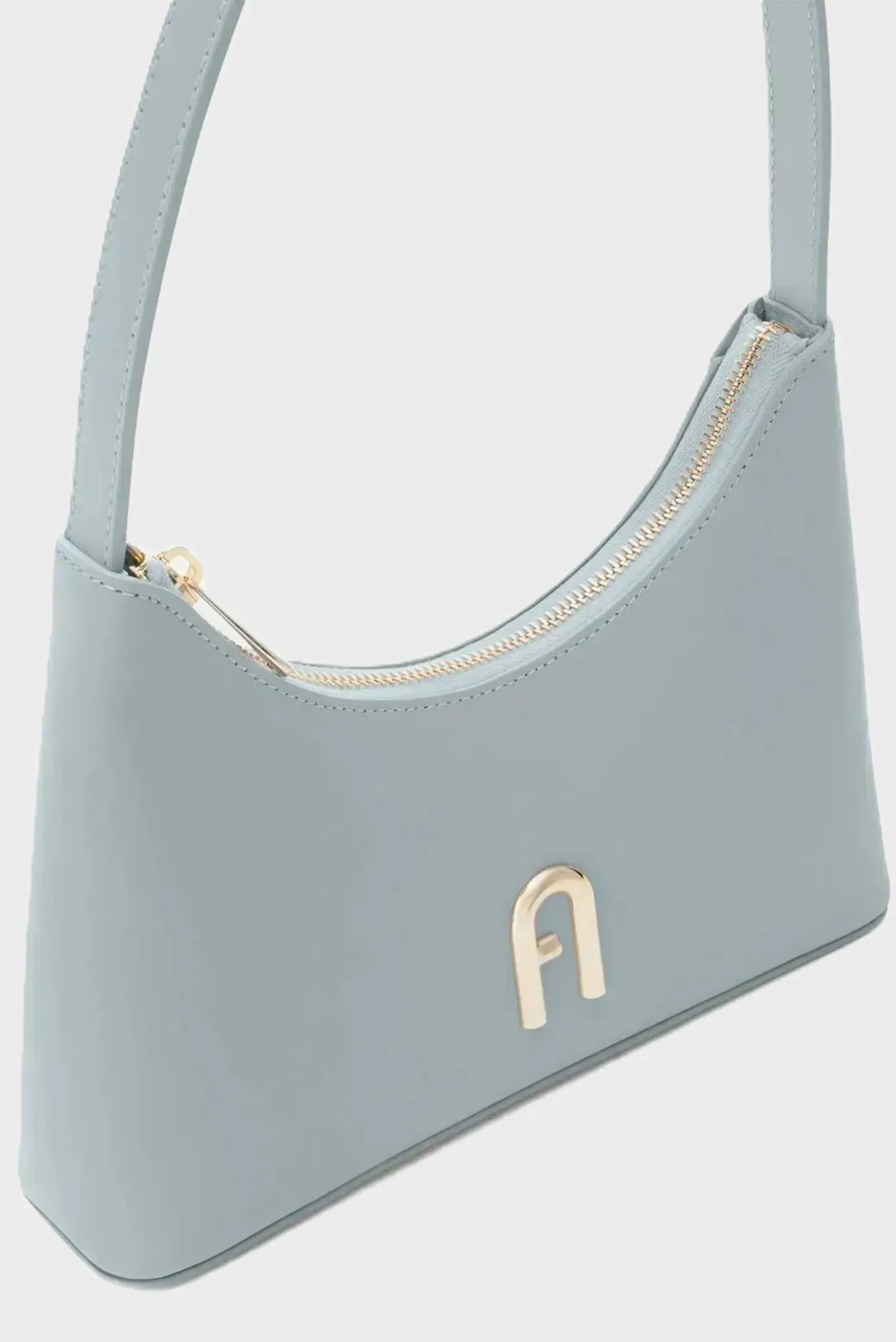 Женская голубая кожаная сумка 2