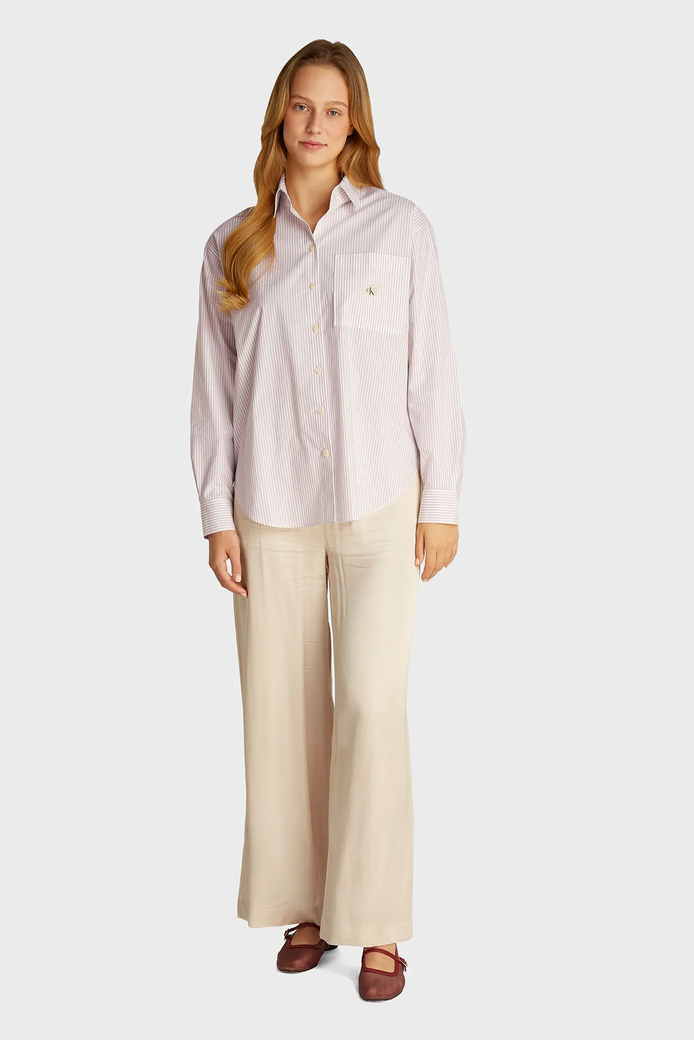 Женская рубашка в полоску WOVEN LABEL RELAXED SHIRT 2