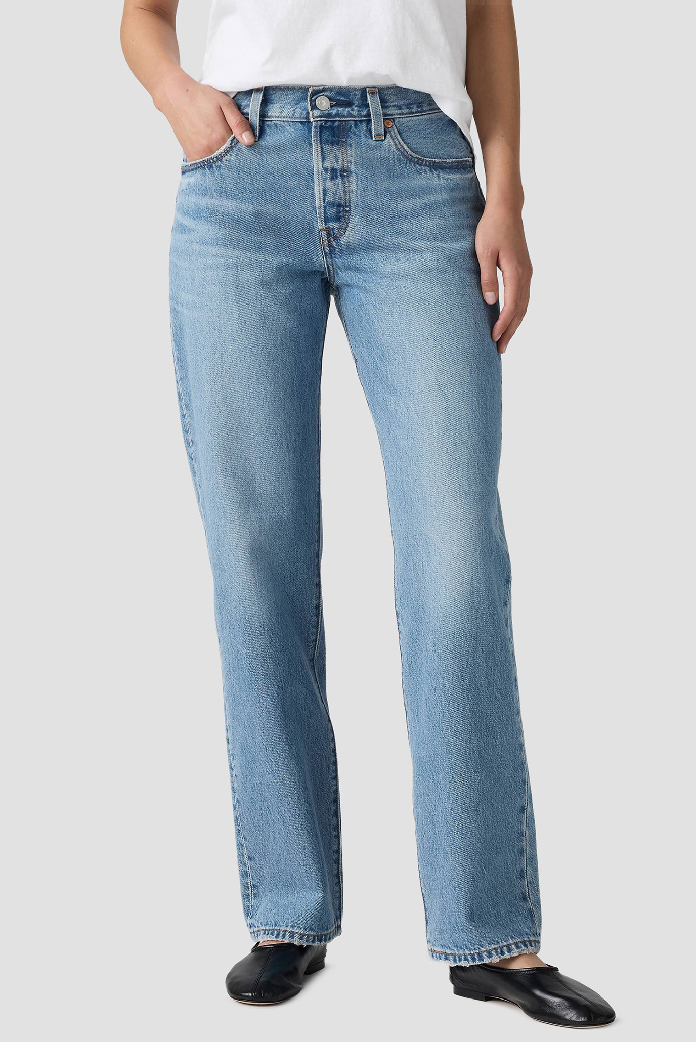 Женские голубые джинсы 501® Голубой 30-32 Levi’s® A1959;0106 Женские голубые джинсы 501® Голубой 30-32 Levi’s® A1959;0106