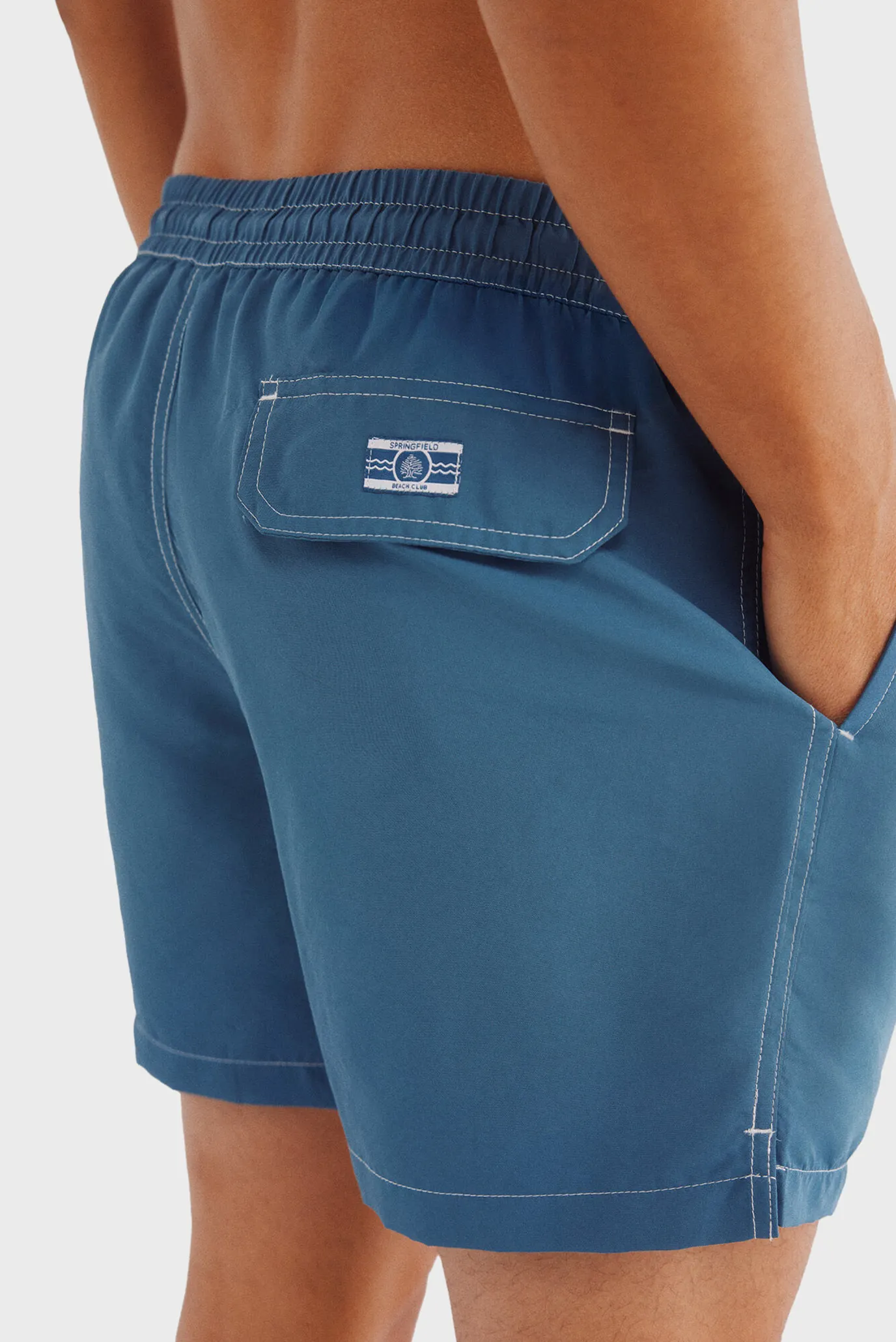 Мужские бирюзовые плавательные шорты 4