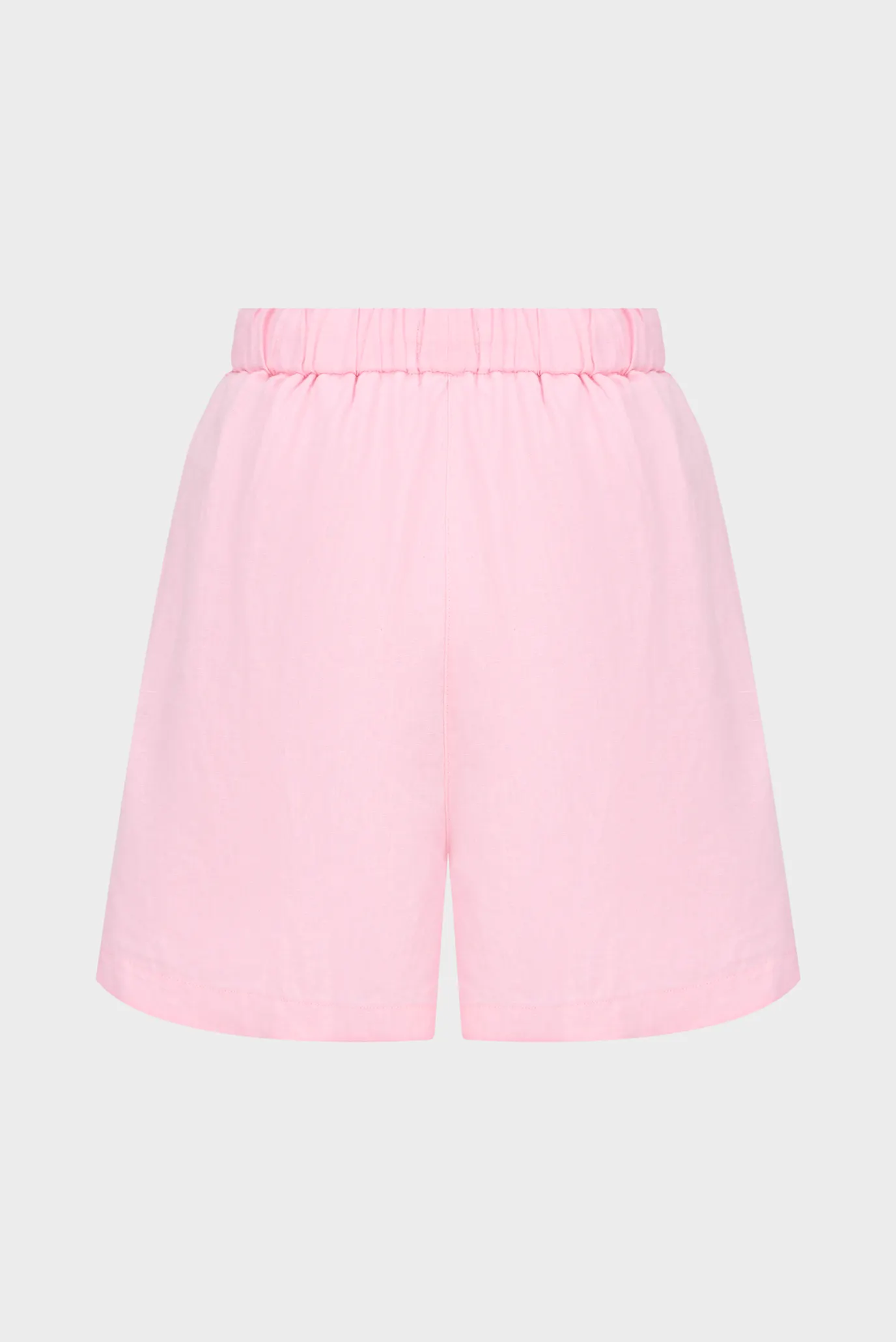 Жіночі рожеві лляні шорти 2