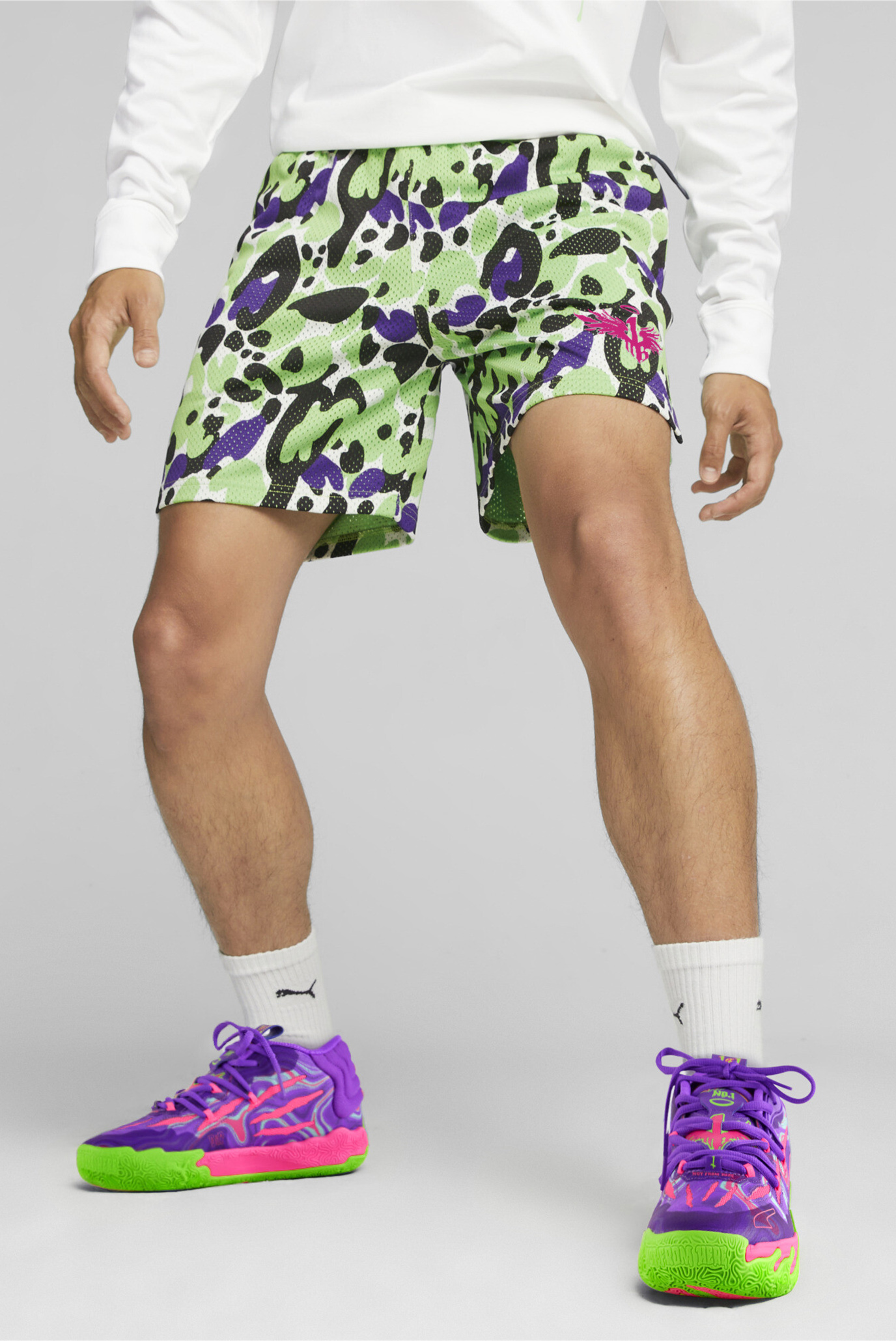 Мужские шорты с узоором MELO x TOXIC Men’s Basketball Shorts 1