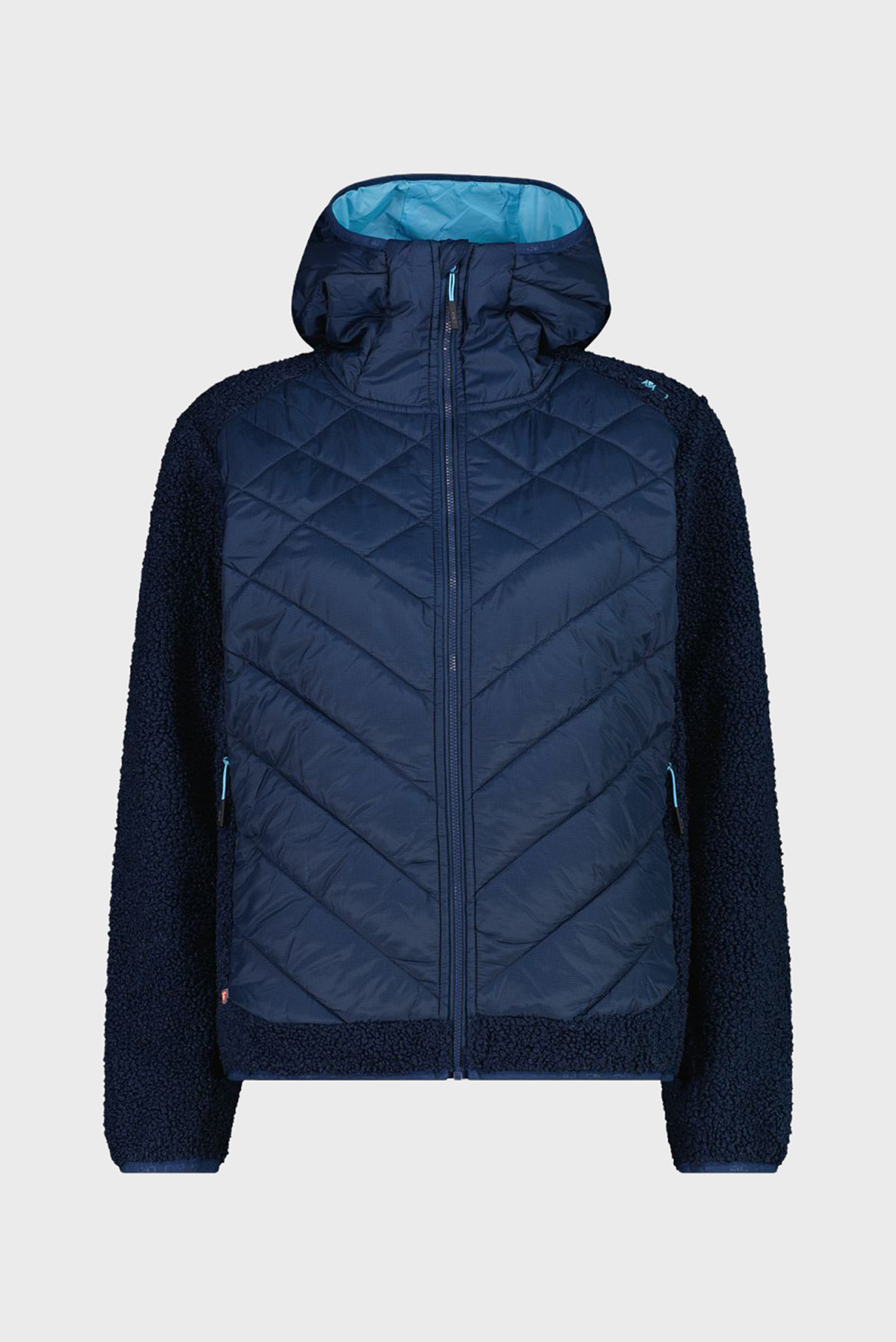 Женская темно-синяя куртка HYBRID FIX HOOD PRIMALO Синий S CMP 34P2386-M928 Женская темно-синяя куртка HYBRID FIX HOOD PRIMALO Синий S CMP 34P2386-M928
