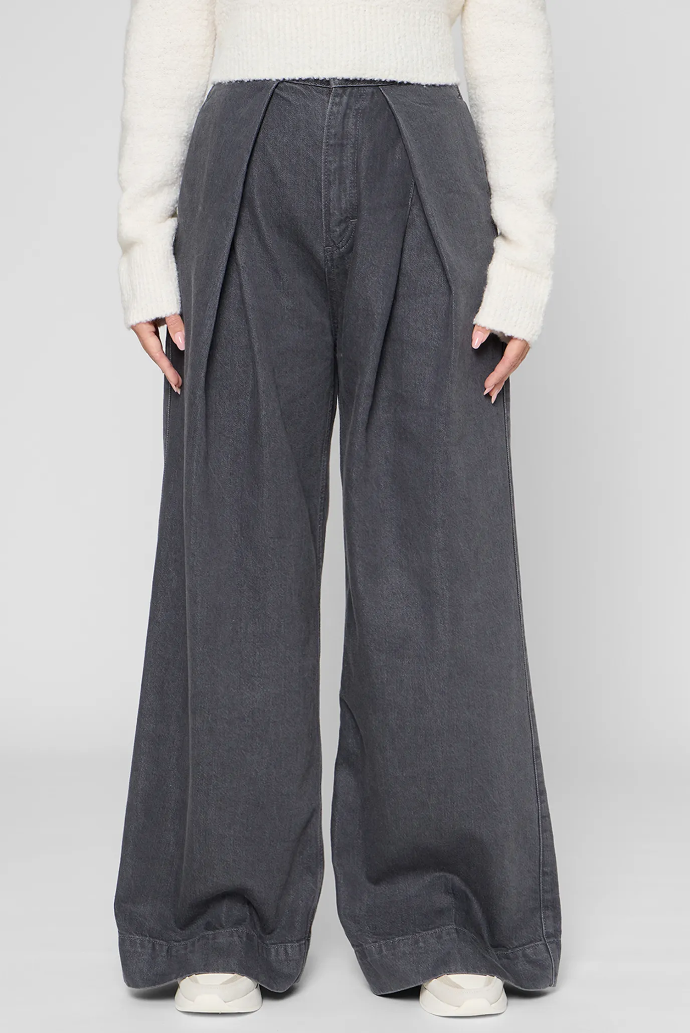 Жіночі темно-сірі джинси 1