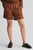 Женские коричневые льняные шорты