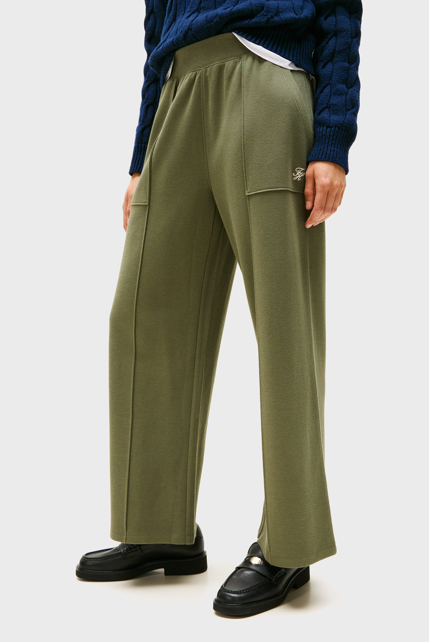 Женские оливковые брюки STRAING Оливковый M Tommy Hilfiger WW0WW46146 Женские оливковые брюки STRAING Оливковый M Tommy Hilfiger WW0WW46146