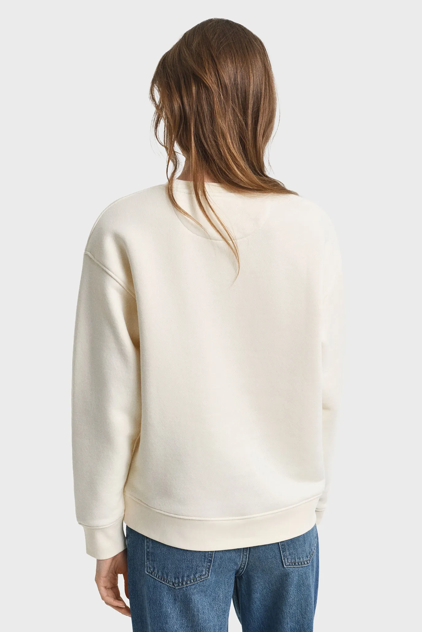 Женский белый свитшот GRAPHIC C-NECK 3