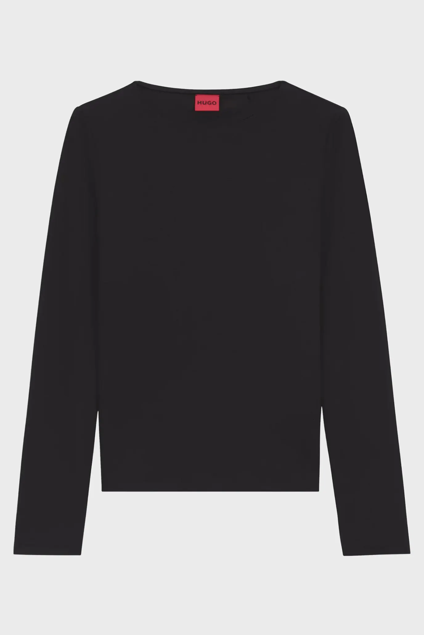 Женский черный лонгслив 5