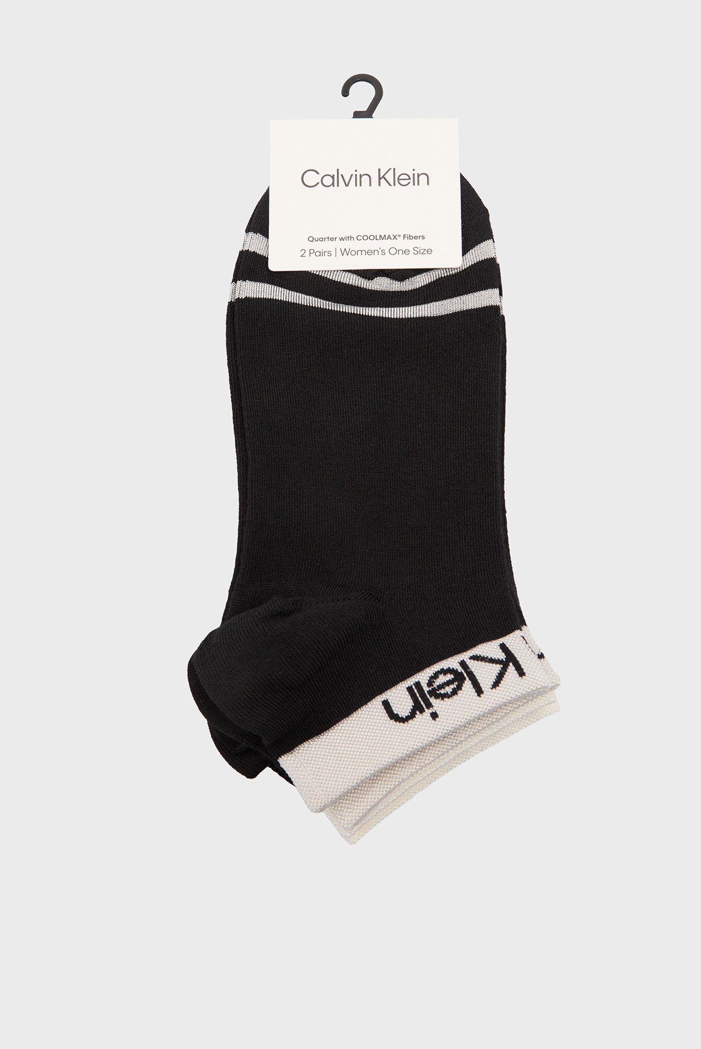 Женские черные носки (2 пары) WELT Черный ONESIZE Calvin Klein 701218775 Женские черные носки (2 пары) WELT Черный ONESIZE Calvin Klein 701218775
