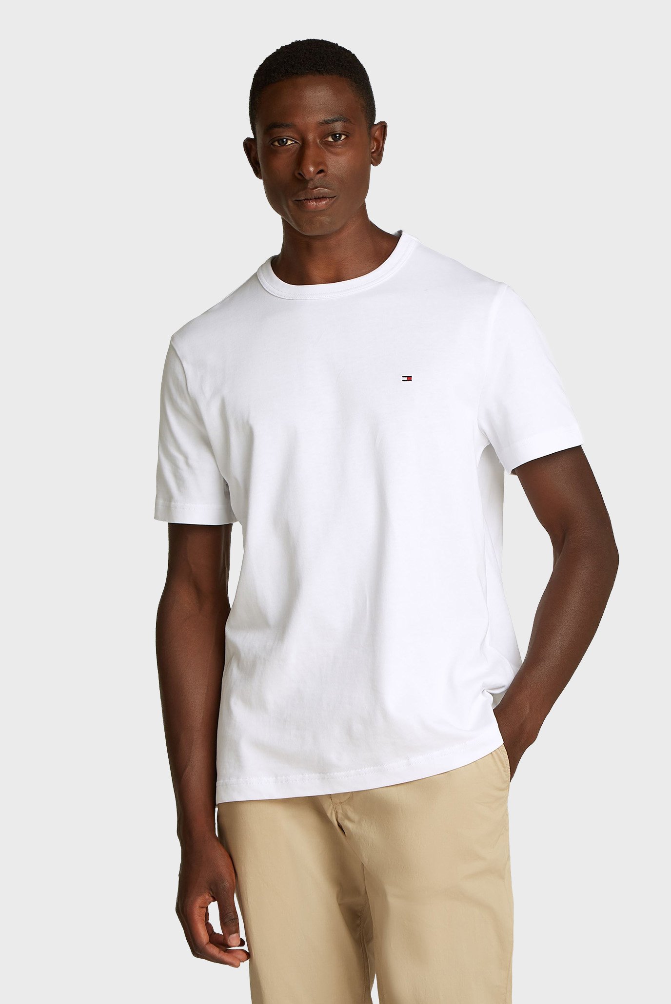 Мужская белая футболка ESSENTIAL RELAX FIT TEE Белый 3XL Tommy Hilfiger MW0MW37446 Мужская белая футболка ESSENTIAL RELAX FIT TEE Белый 3XL Tommy Hilfiger MW0MW37446