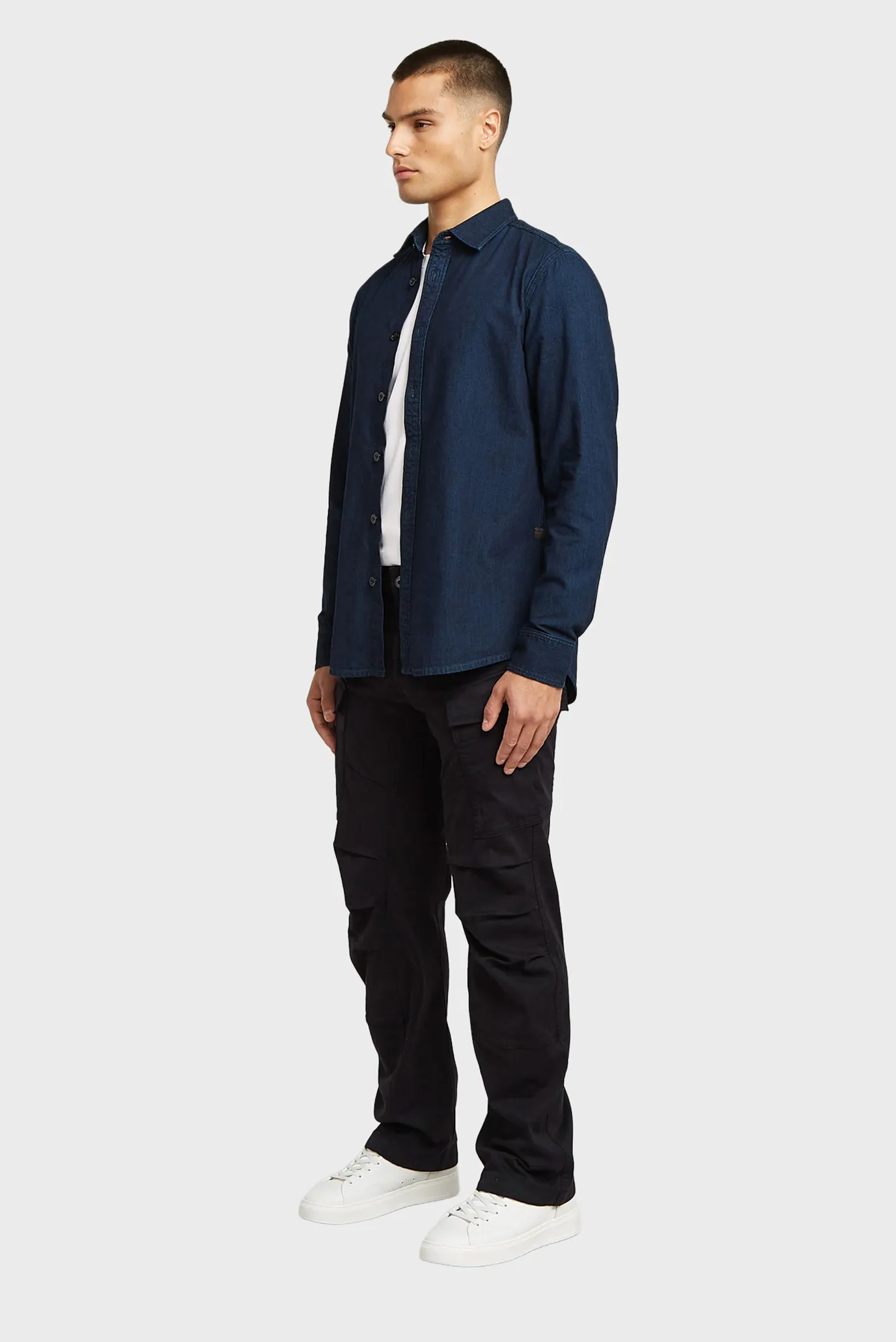 Чоловічі чорні карго 3D Regular Straight 3