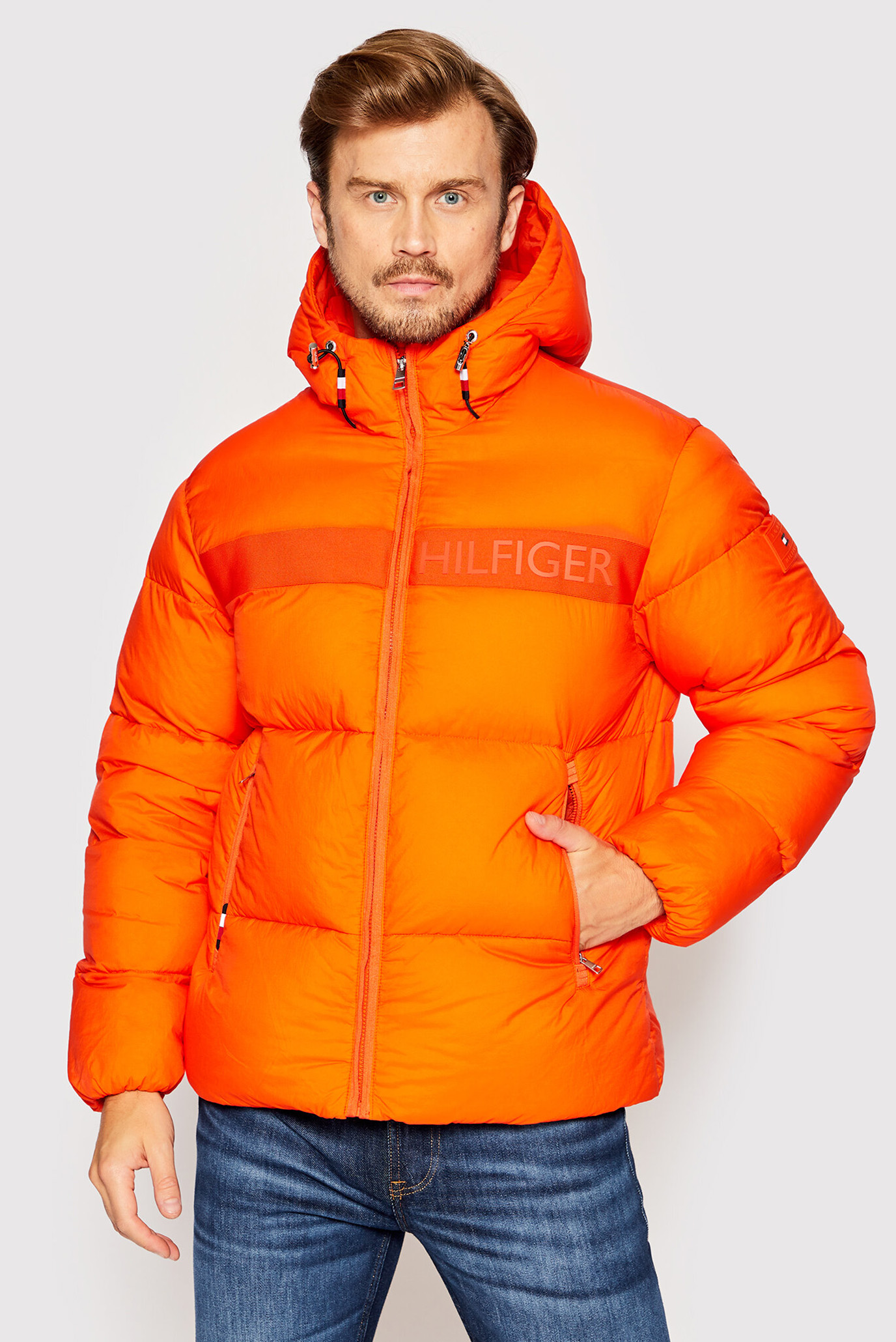 Чоловіча помаранчева куртка NY HIGH LOFT PUFFER 1