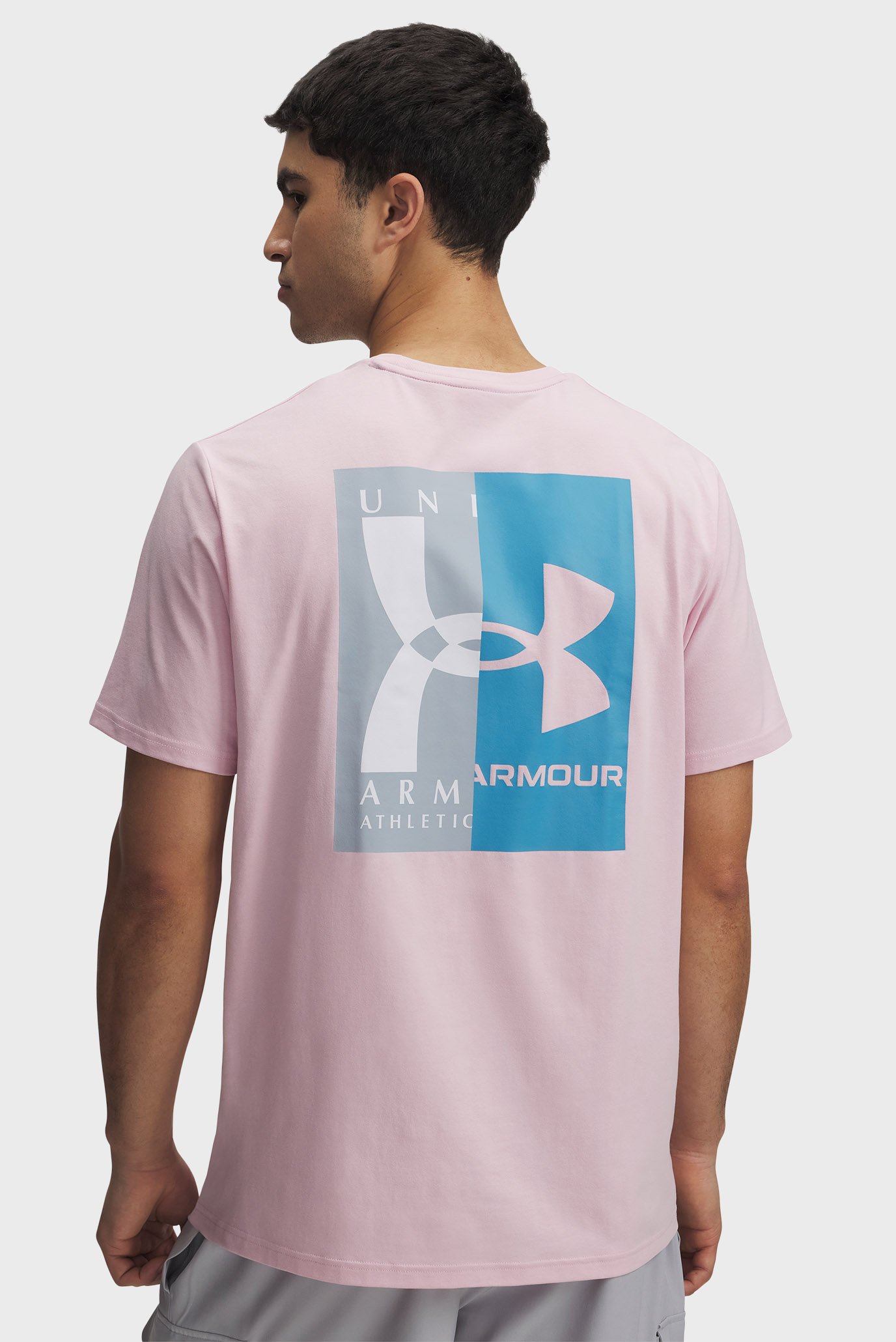 Мужская розовая футболка UA M 60/40S EVOL LOGO SS Розовый M Under Armour 1390165-647 Мужская розовая футболка UA M 60/40S EVOL LOGO SS Розовый M Under Armour 1390165-647