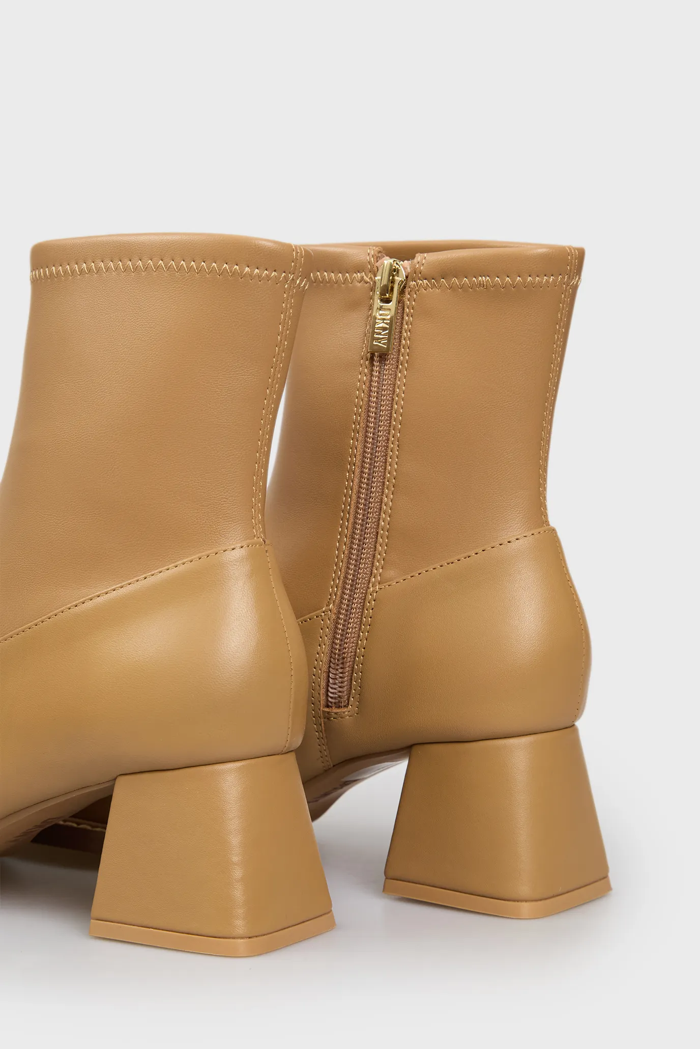 Женские бежевые кожаные ботильоны DOTTSY - MOCCASIN BO 5