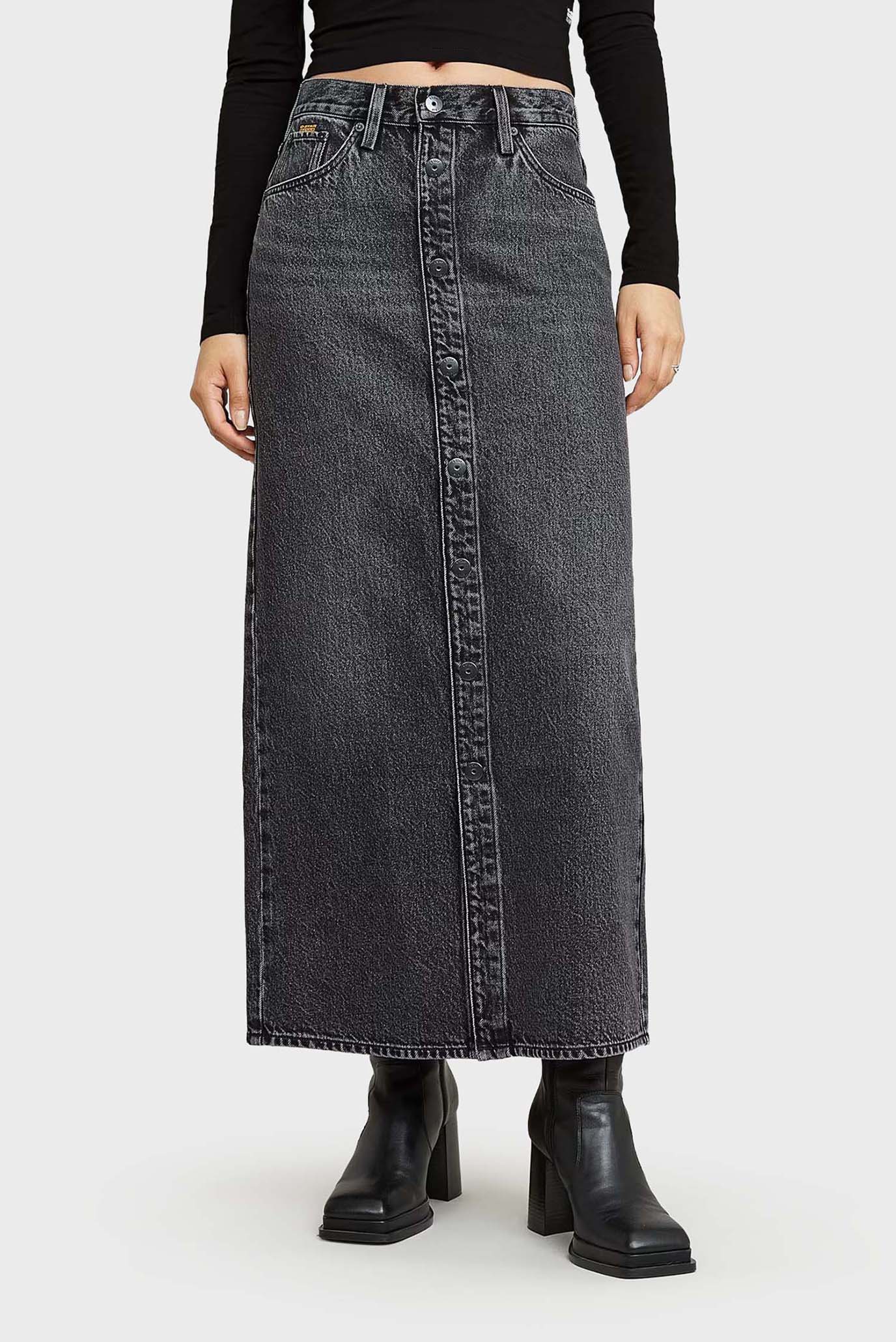 Женская темно-серая джинсовая юбка Viktoria Snaps Серый 25 G-Star RAW D26245,D933 Женская темно-серая джинсовая юбка Viktoria Snaps Серый 25 G-Star RAW D26245,D933