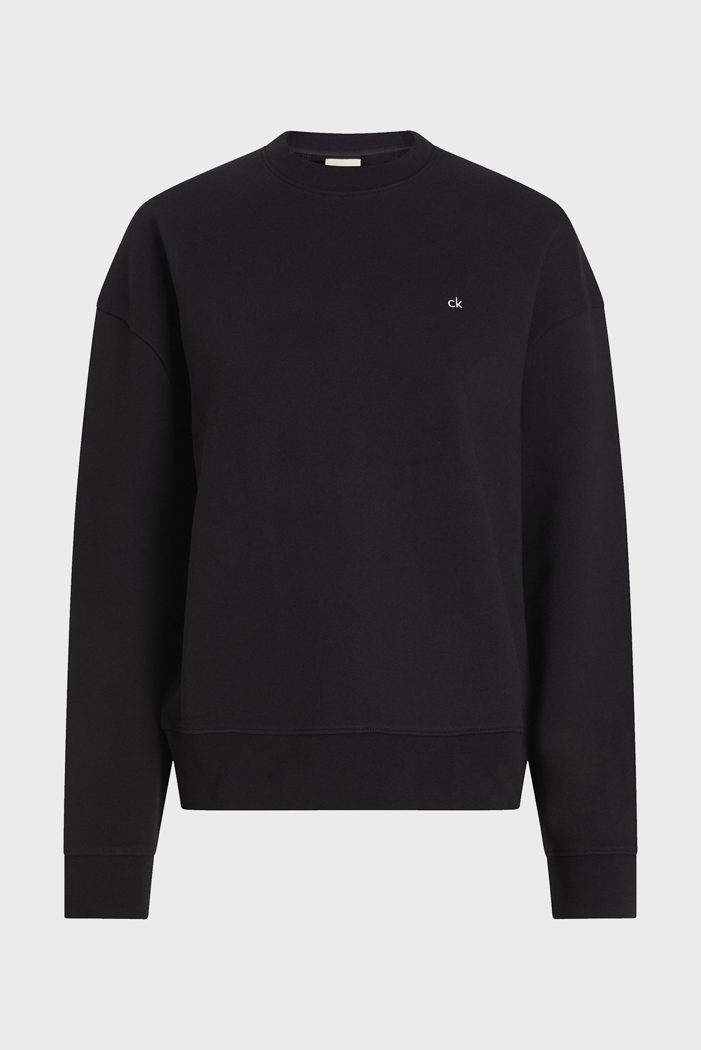 Женский черный свитшот CK EMB REGULAR TERRY SWEATSHIRT 1