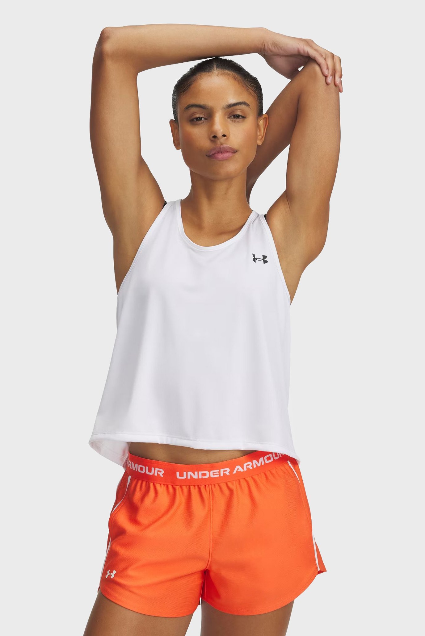 Женская белая майка Tech Swing Tank Белый XS Under Armour 1389854-100 Женская белая майка Tech Swing Tank Белый XS Under Armour 1389854-100