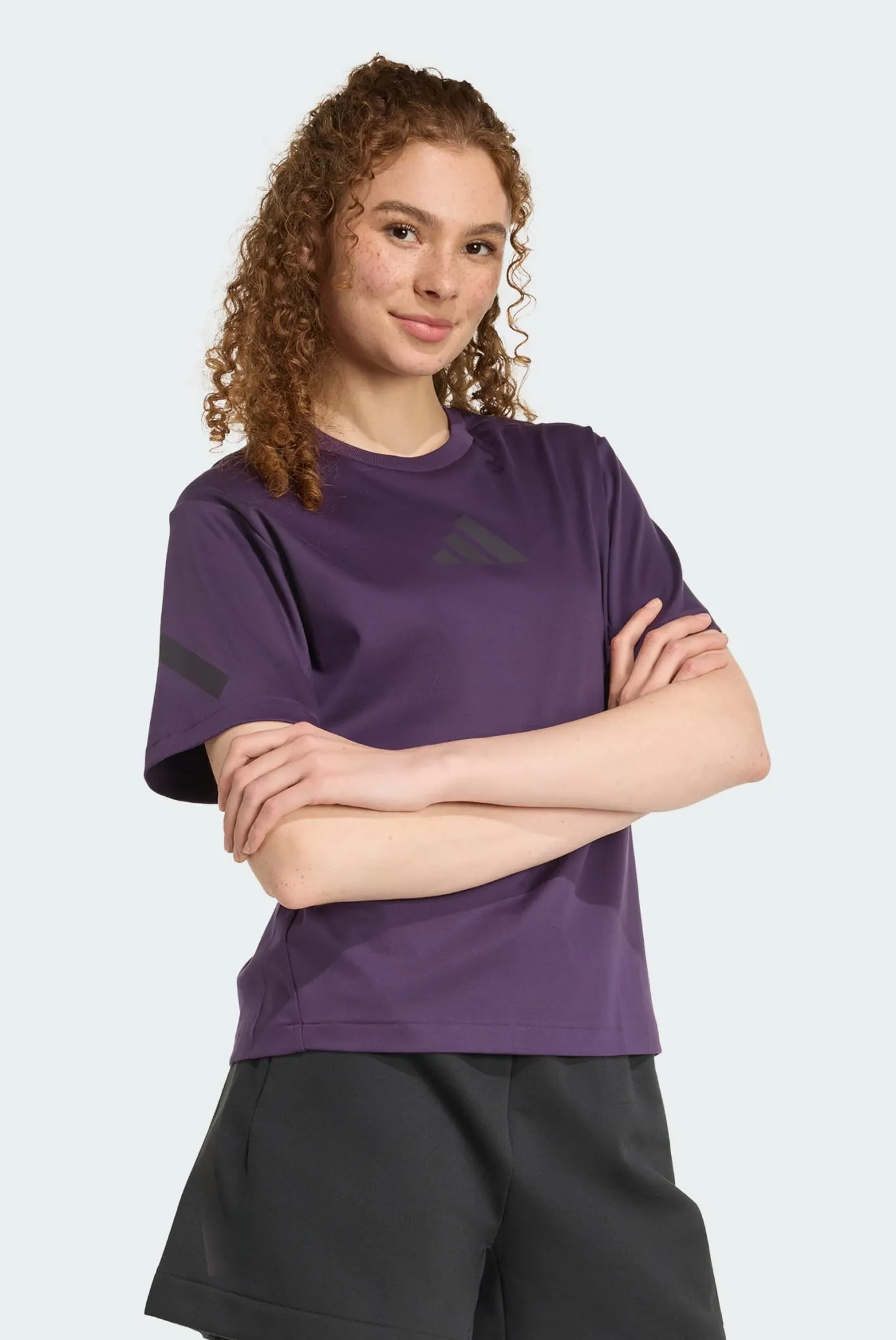 Жіноча фіолетова футболка adidas Z.N.E. 2