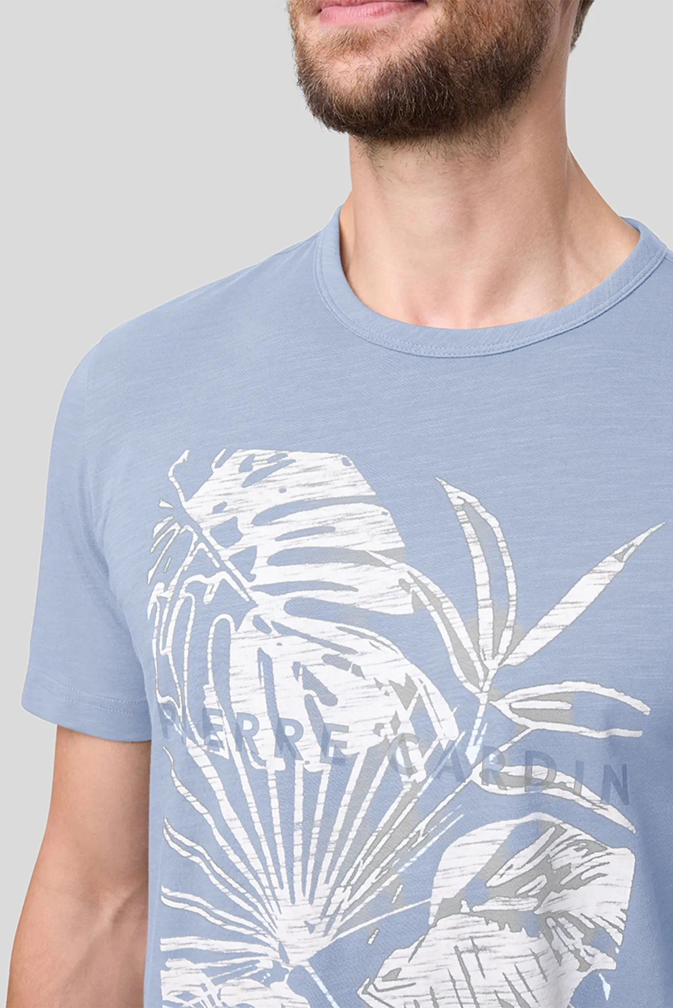 Мужская голубая футболка 4