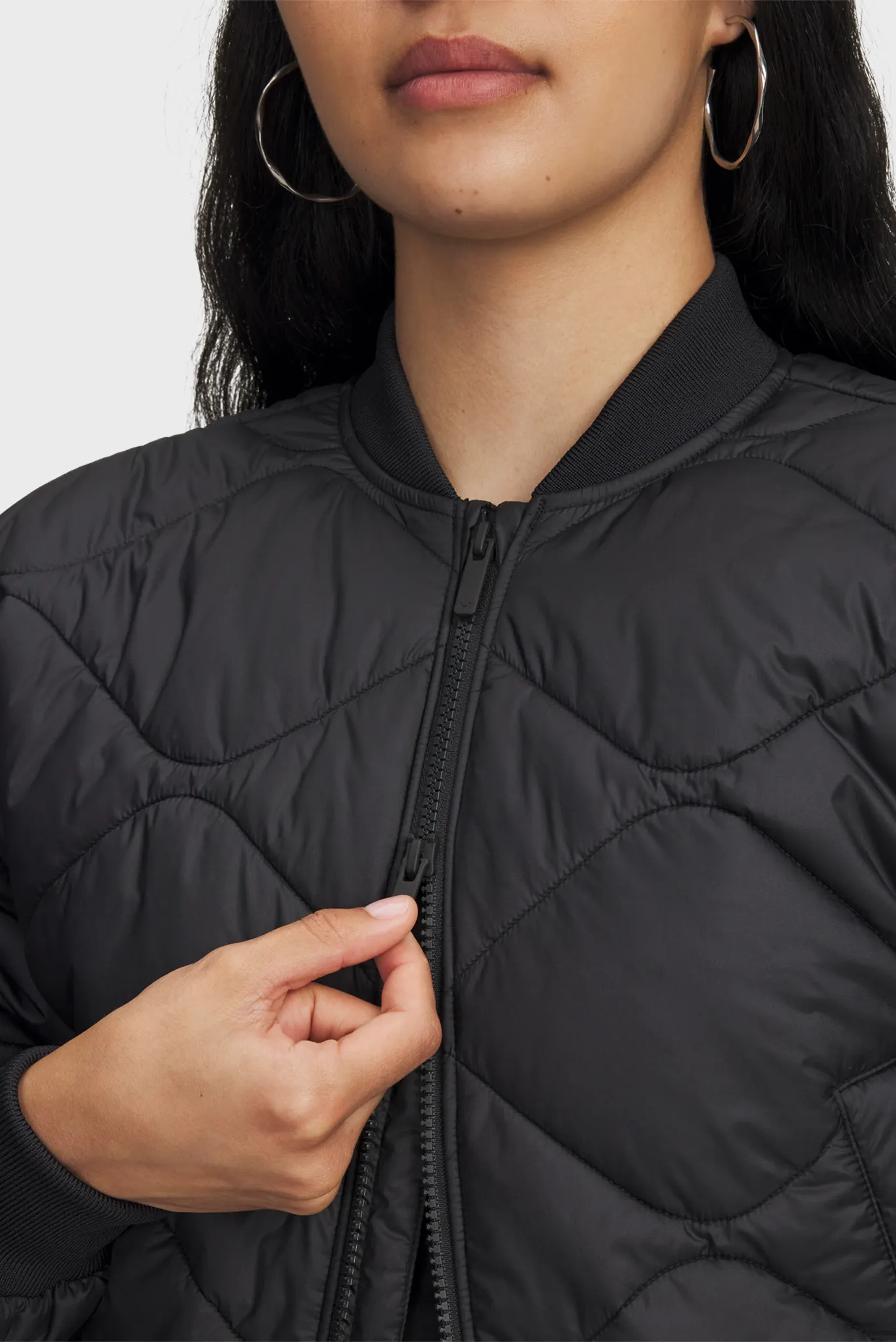 Жіночий чорний бомбер Heritage Bomber 4