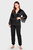 Женский черный комлпект одежды (блуза, брюки)