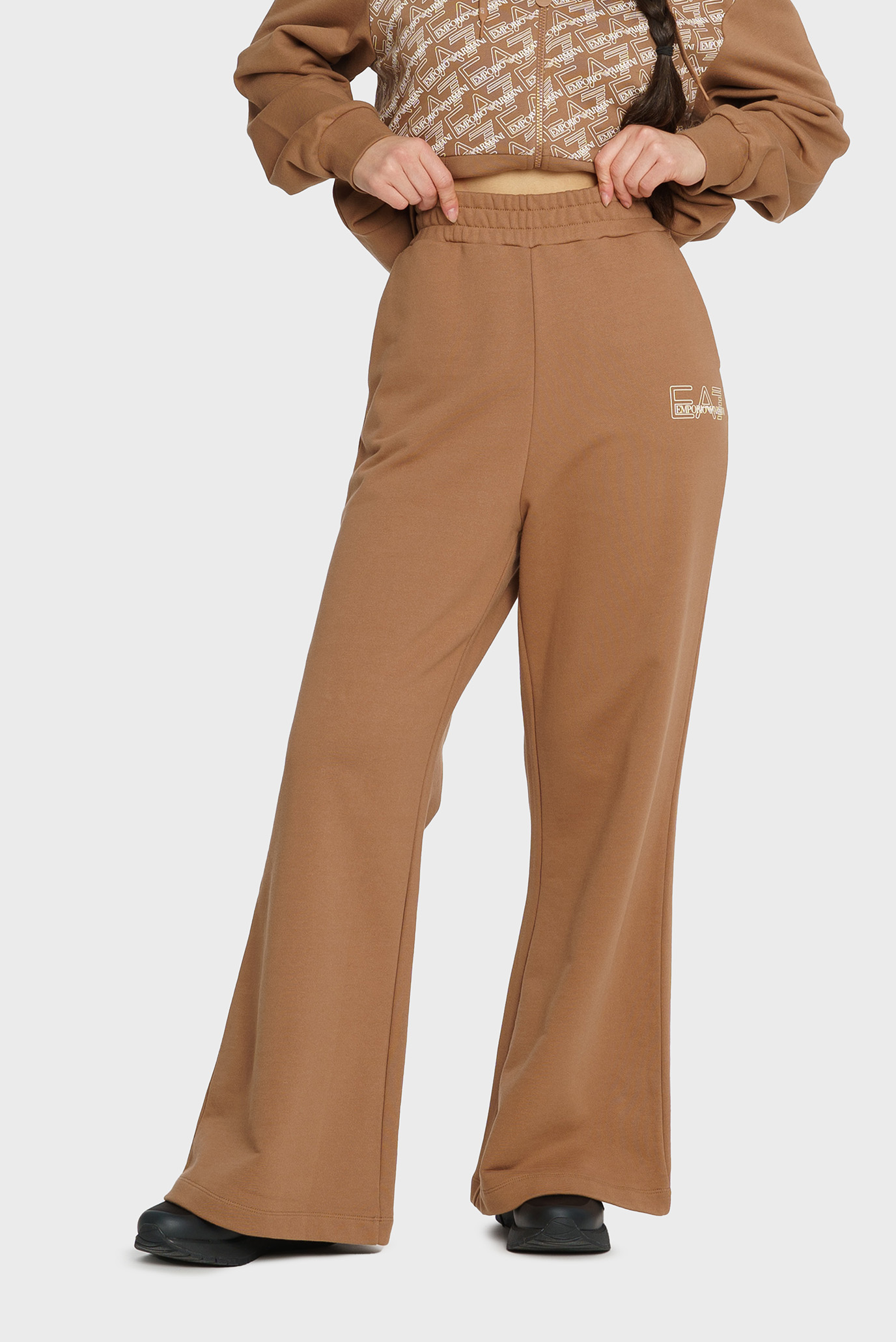Жіночі коричневі спортивні штани 1