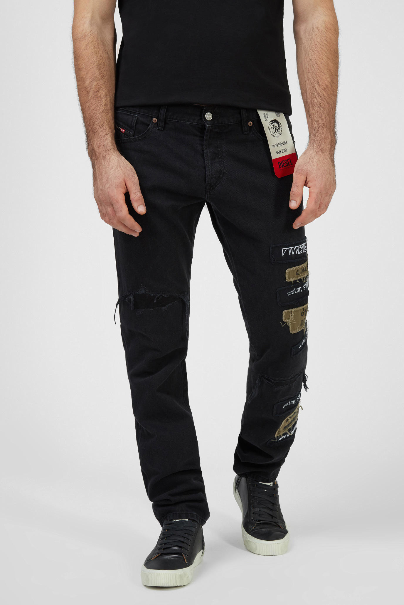 Чоловічі чорні джинси D-KRAS-X-SP1 1