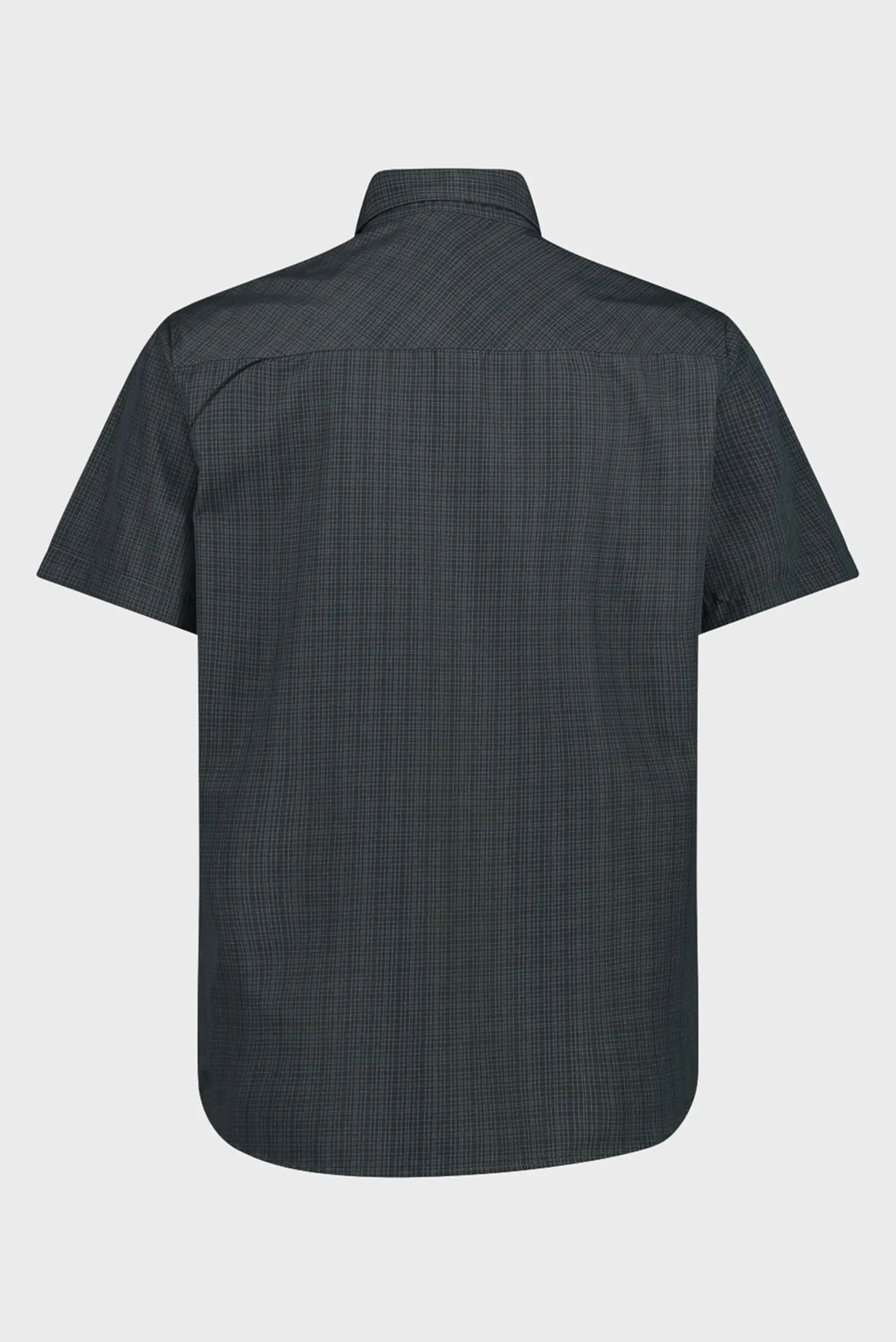 Чоловіча чорна картата сорочка 2