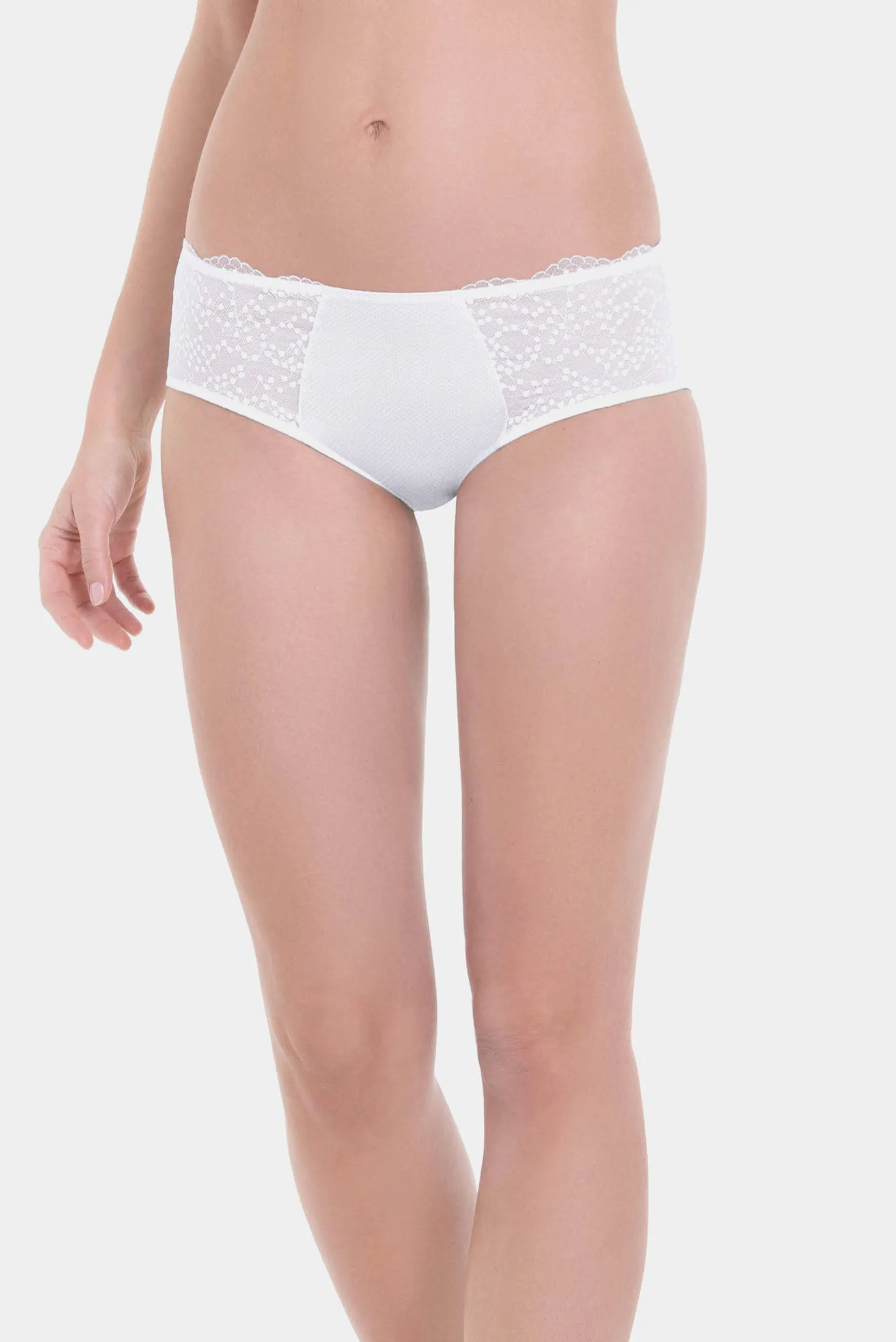 Жіночі білі трусики Orely High waist 1