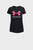 Детская черная футболка UA Tech  Print  BL SSC