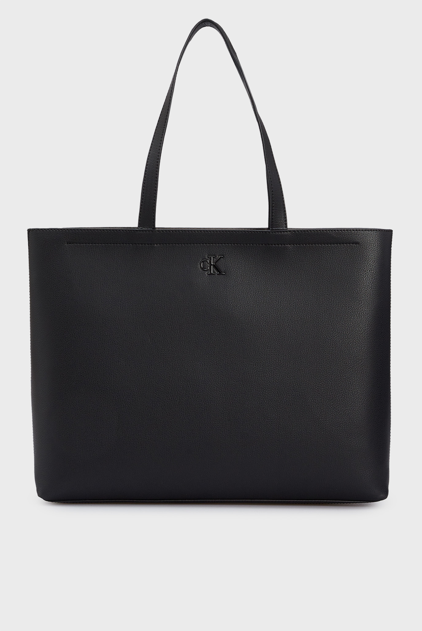 Жіноча чорна сумка MINIMAL MONOGRAM SLIM TOTE34 1