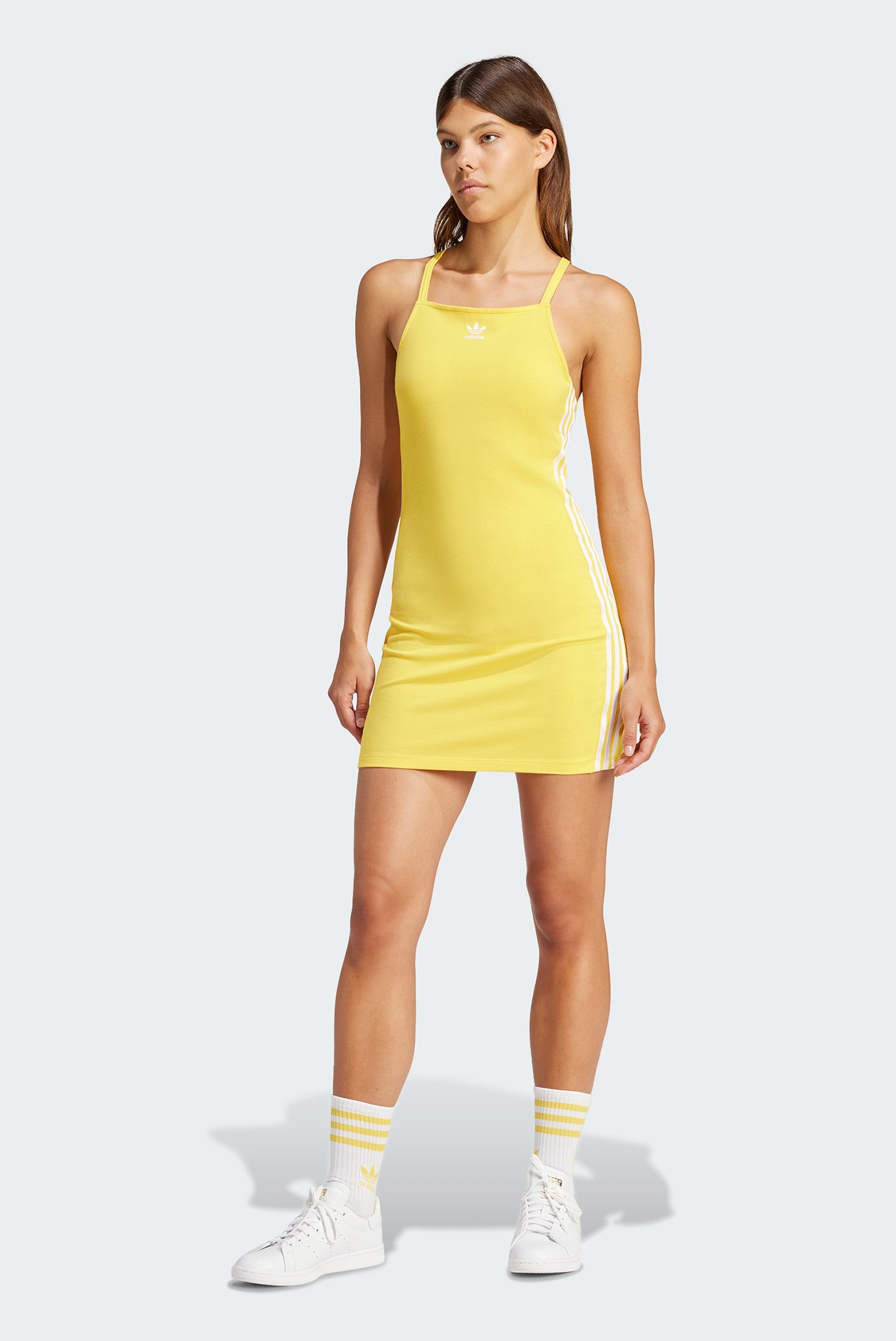 Женское желтое платье 3-Stripes Mini 1