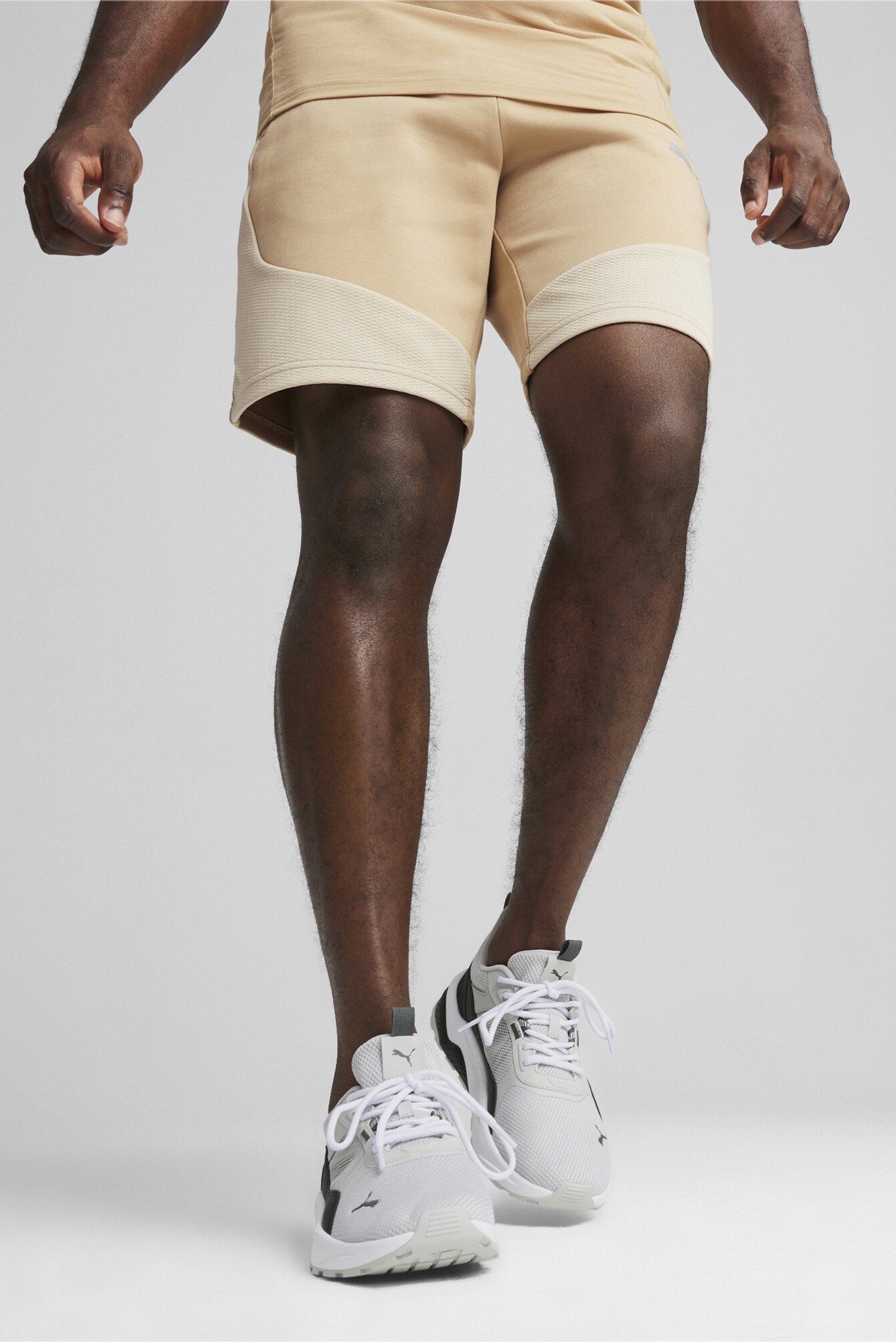 Чоловічі бежеві шорти EVOSTRIPE Men's Shorts 1