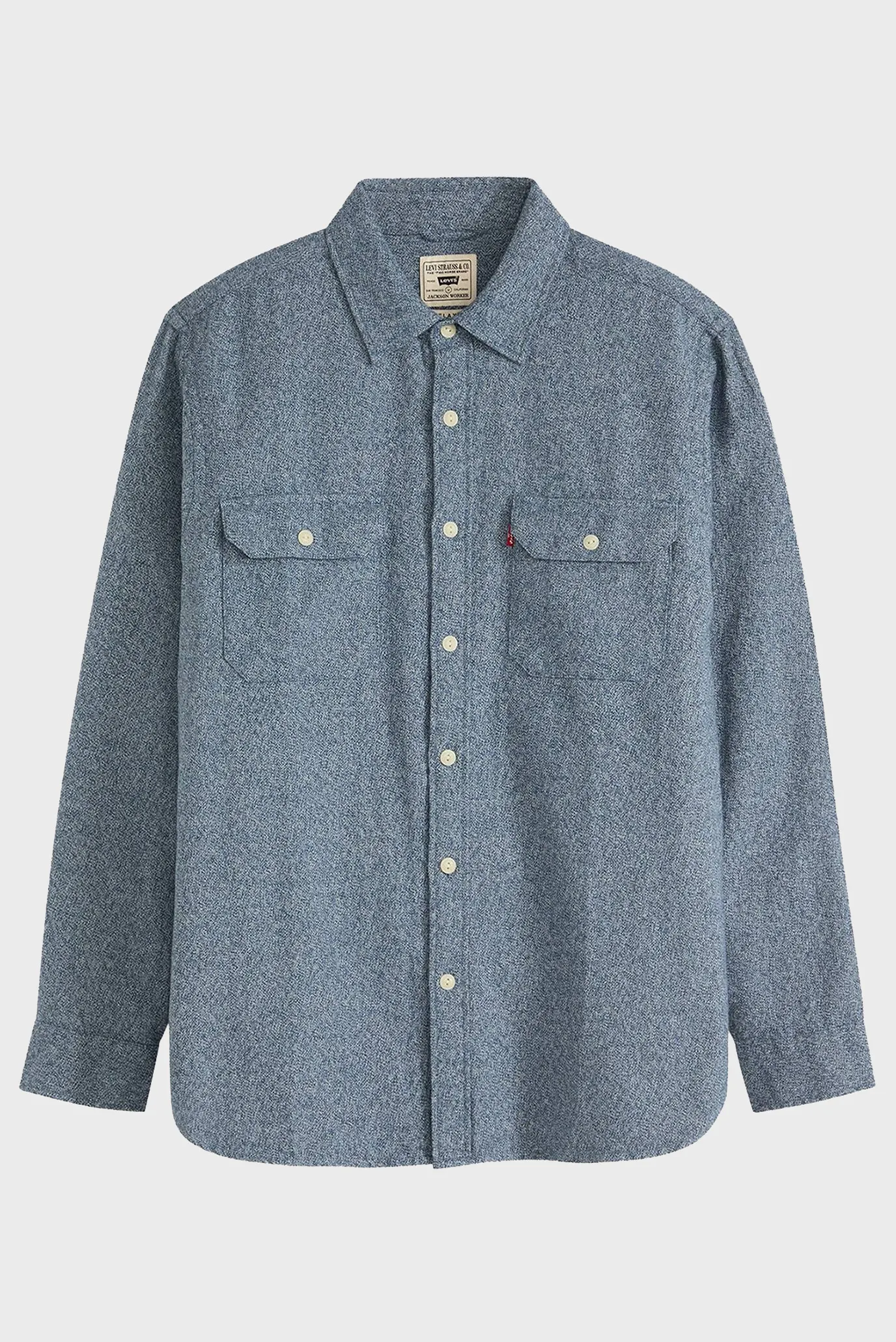 Мужская голубая рубашка 6