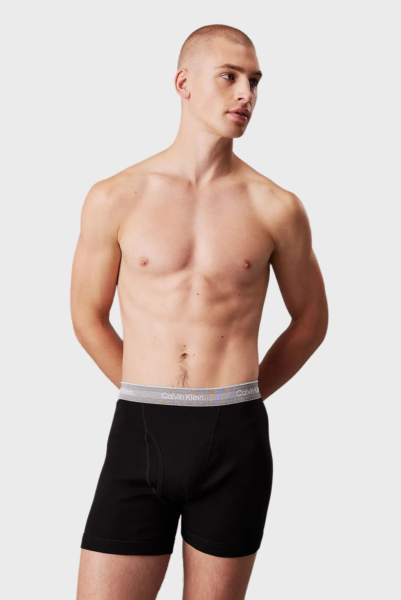 Чоловічі чорні боксери (3 шт) BOXER BRIEF 3PK 2