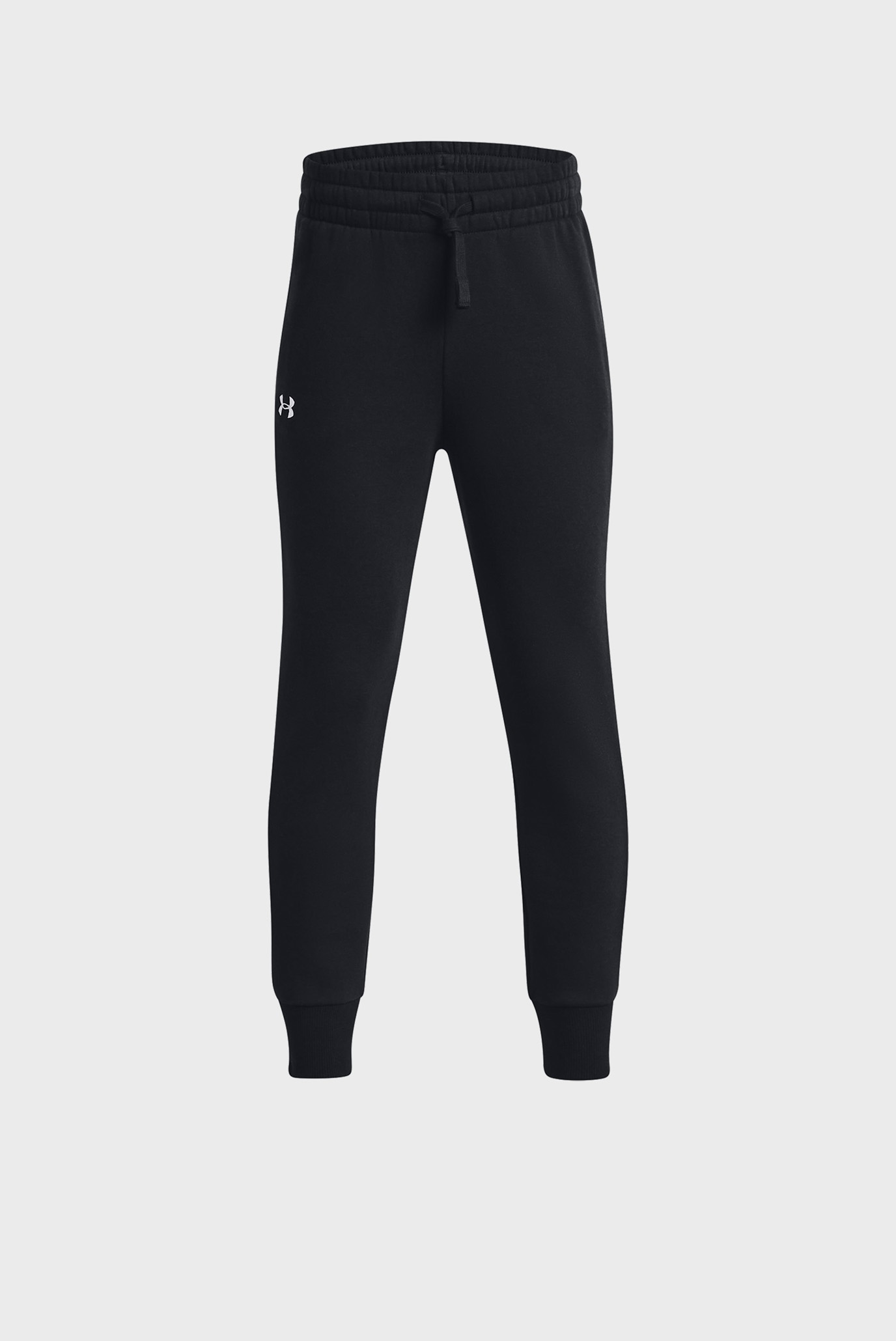 Детские черные спортивные брюки UA Rival Fleece Joggers 1