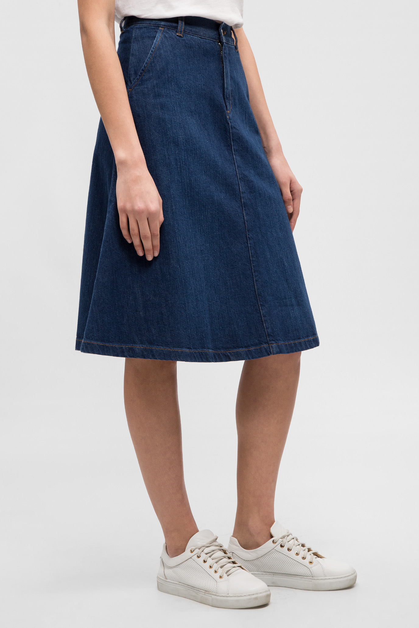 gant blue denim skirt
