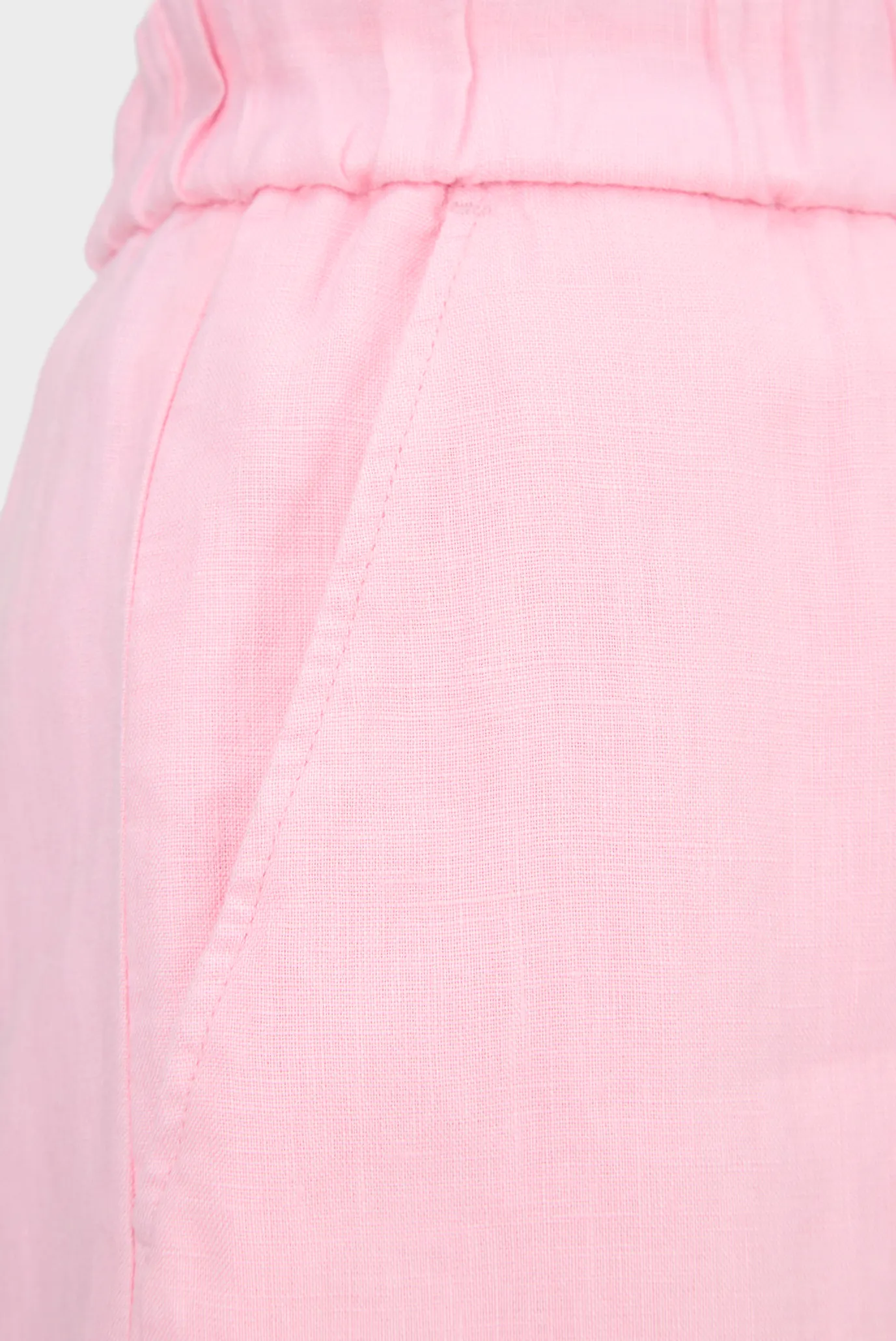 Жіночі рожеві лляні шорти 3