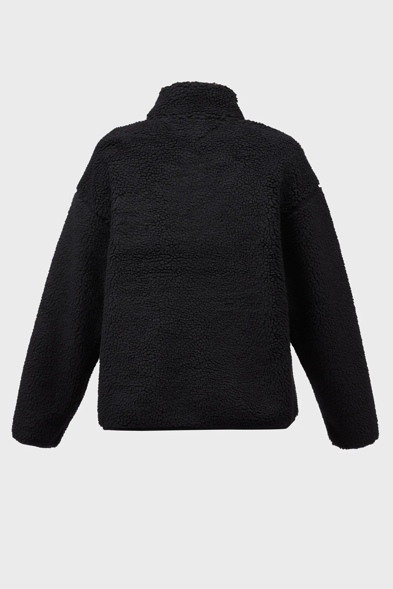 Мужская черная кофта TJM RLX TEDDY BADGE 1/4 ZIP EXT Tommy Jeans