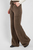 Жіночі коричневі вовняні брюки